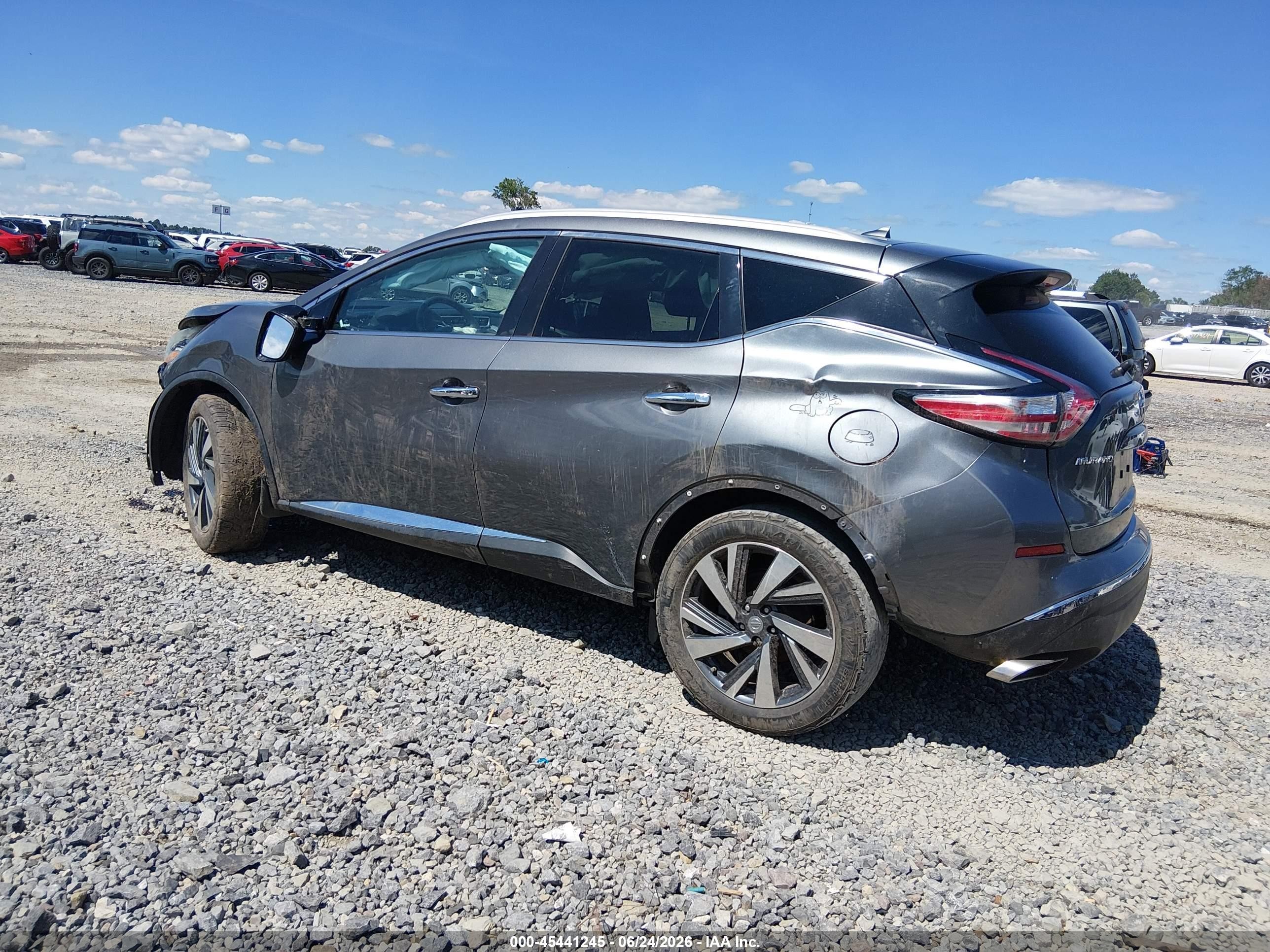 2015 Nissan Murano Platinum Серый vin: 5N1AZ2MH3FN262771