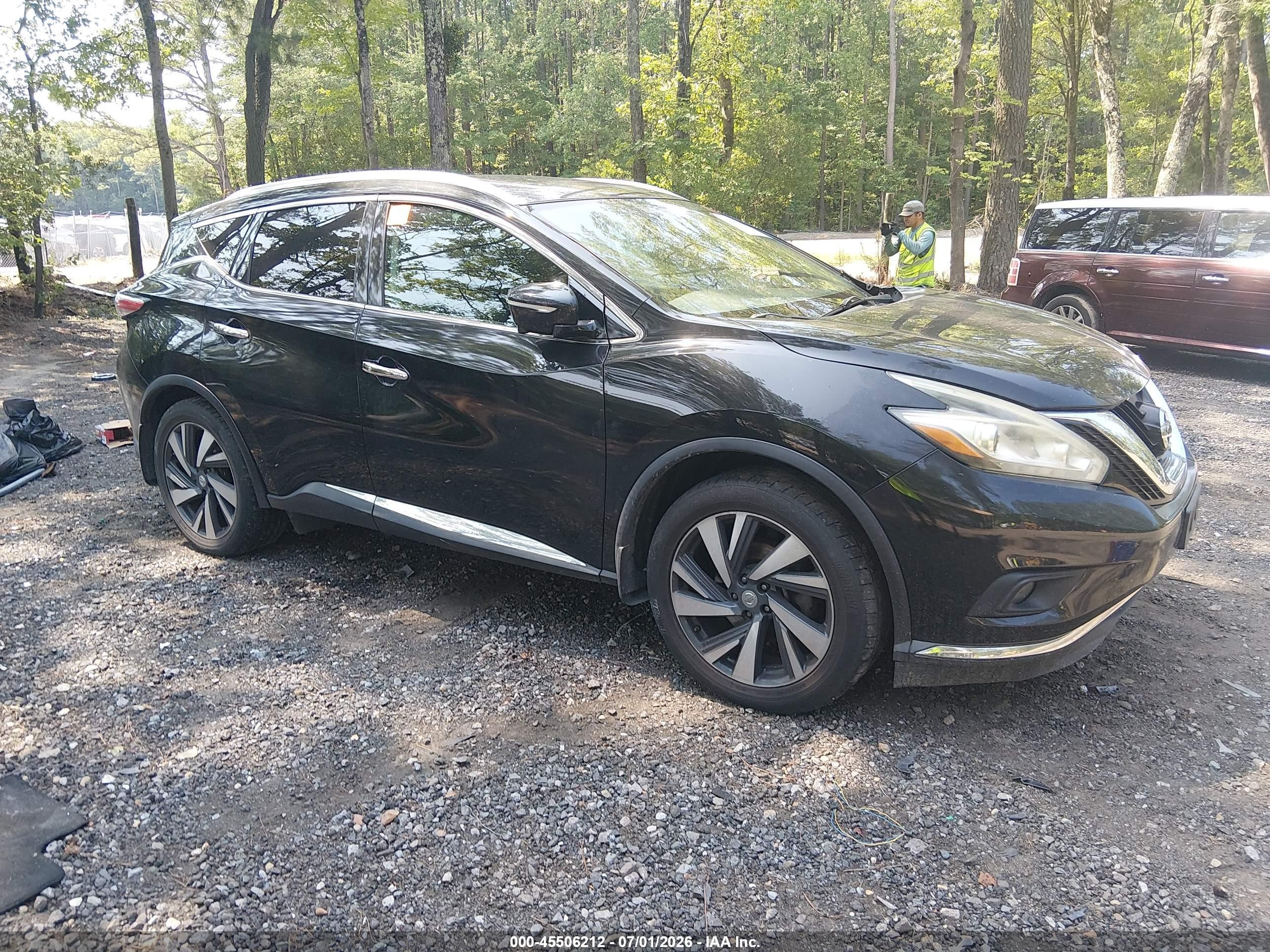 2015 Nissan Murano Platinum Black vin: 5N1AZ2MH3FN264343