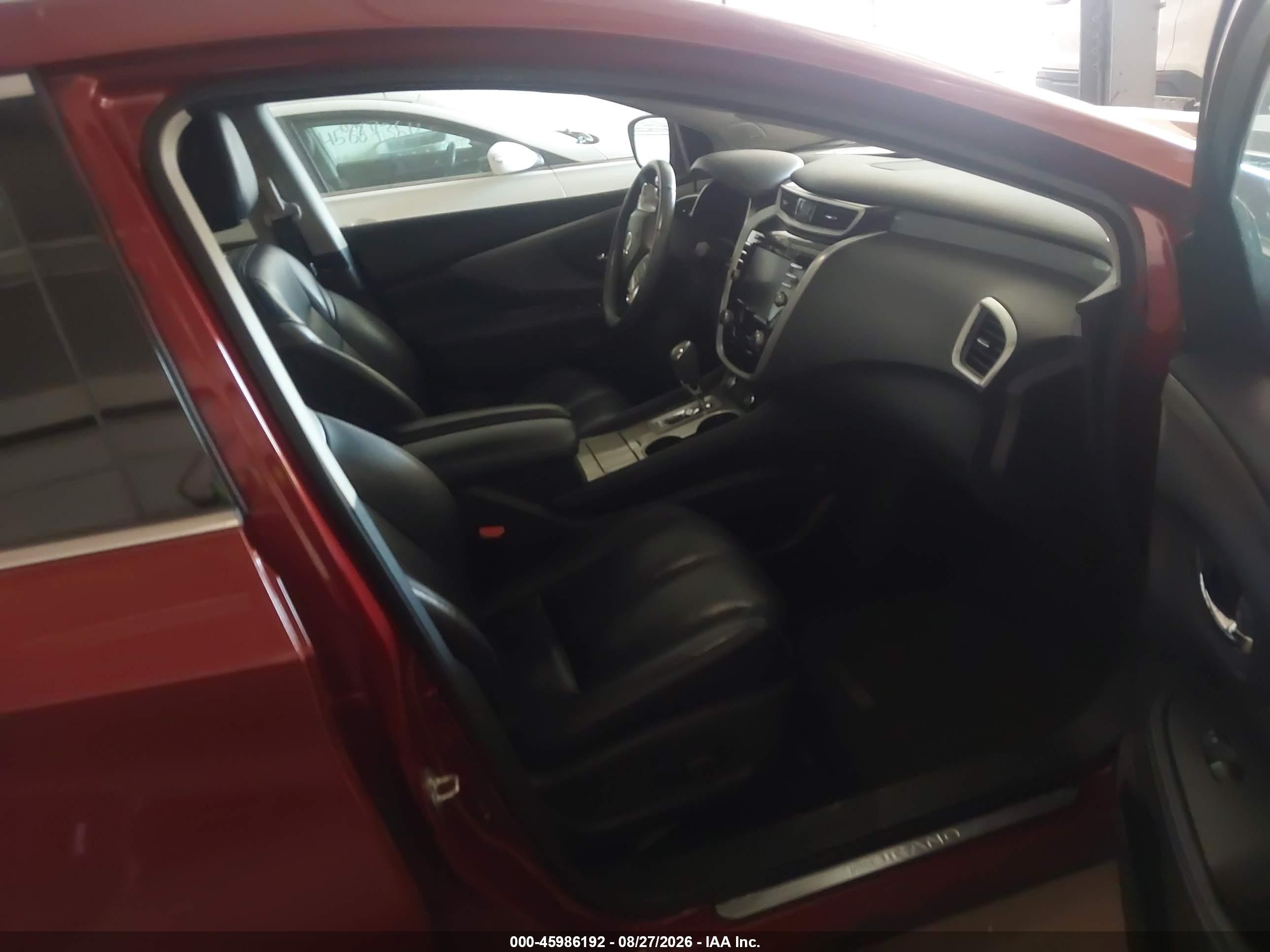 2015 Nissan Murano Sl Red vin: 5N1AZ2MH3FN271194
