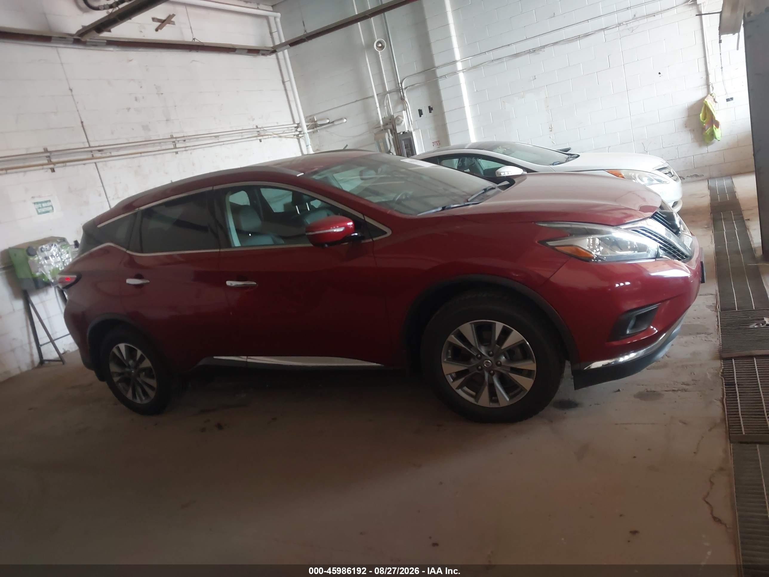 2015 Nissan Murano Sl Red vin: 5N1AZ2MH3FN271194