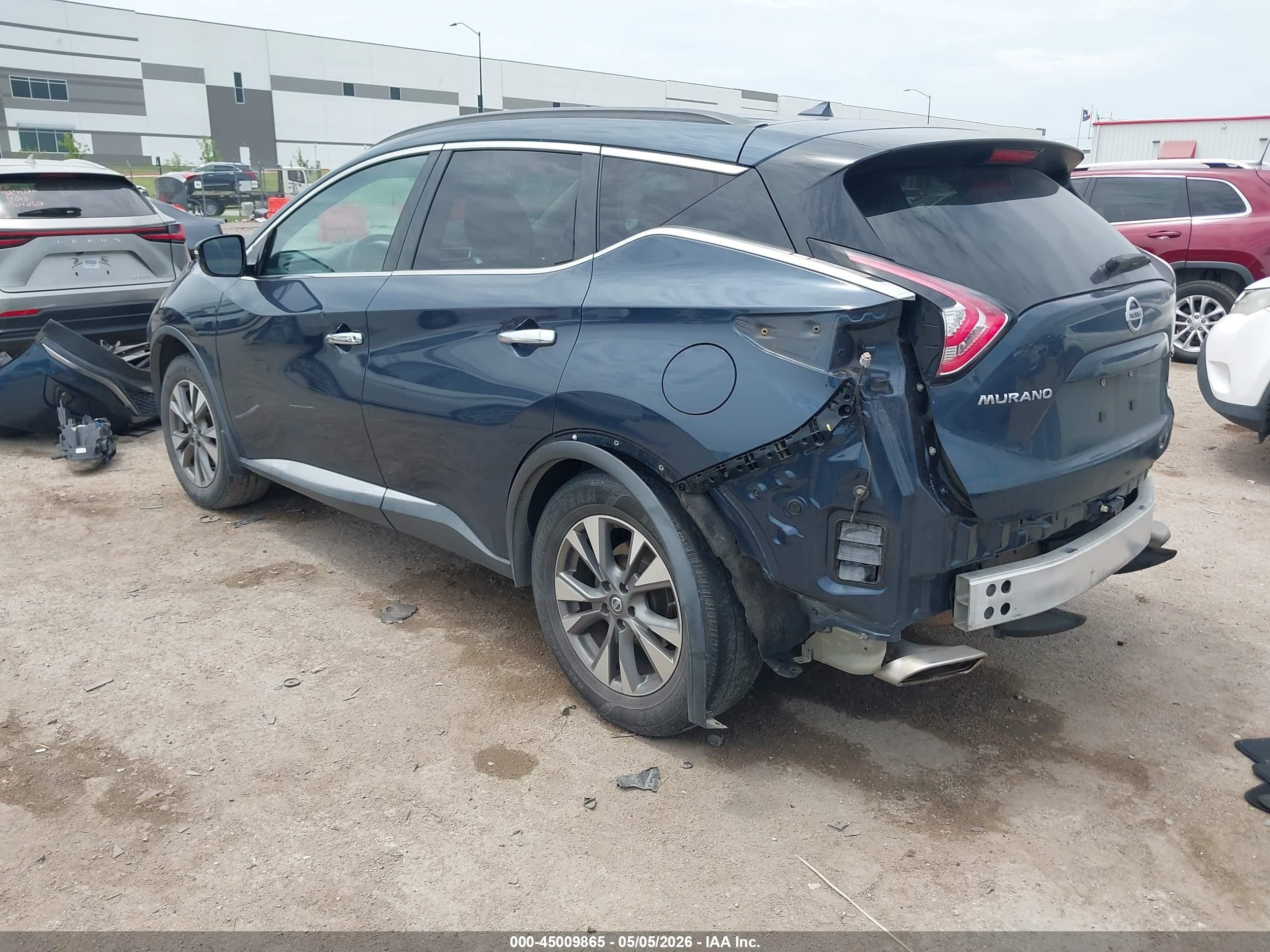 2015 Nissan Murano Sv Dark Blue vin: 5N1AZ2MH3FN272197