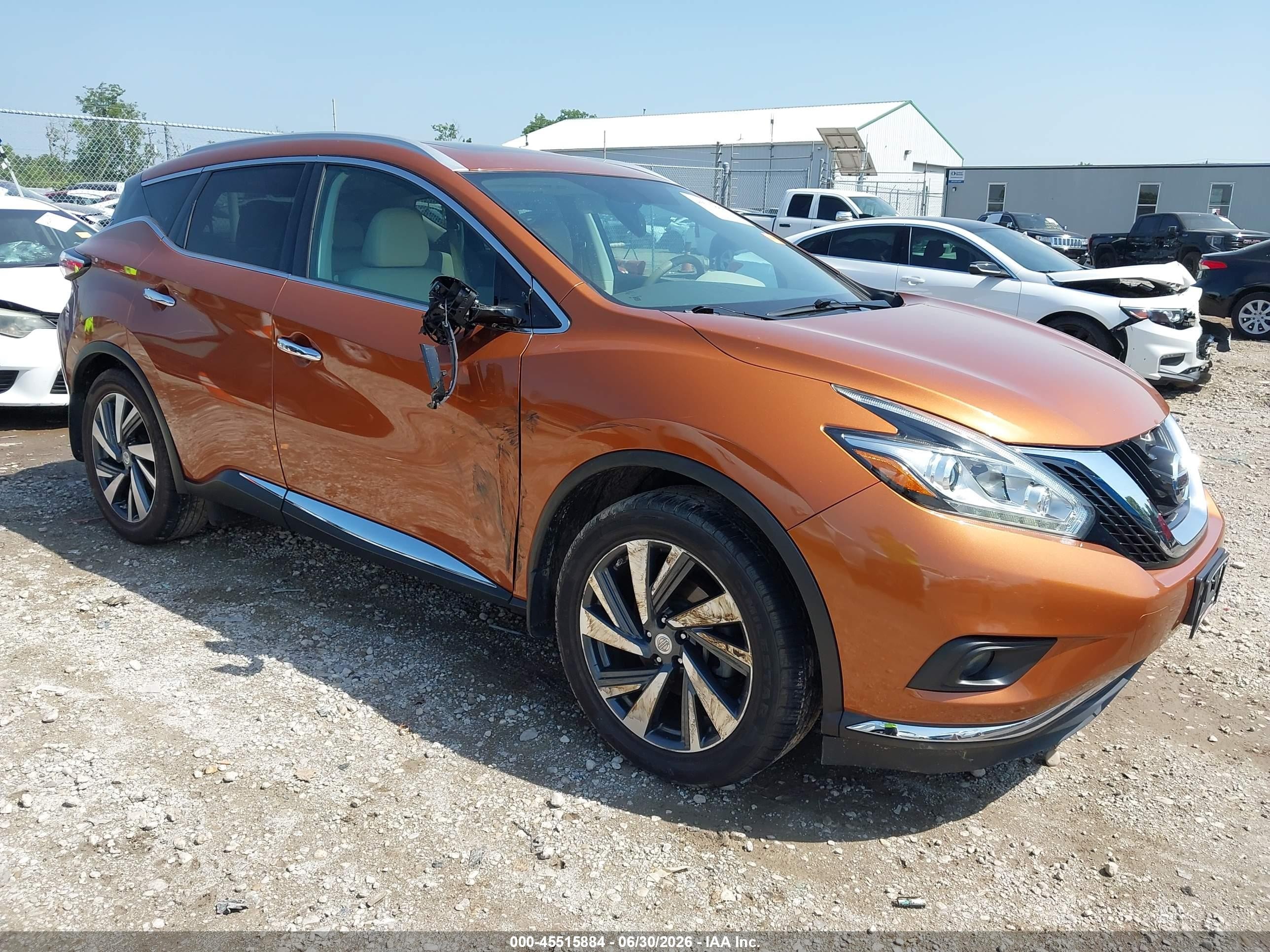 2015 Nissan Murano Platinum Orange vin: 5N1AZ2MH3FN276668
