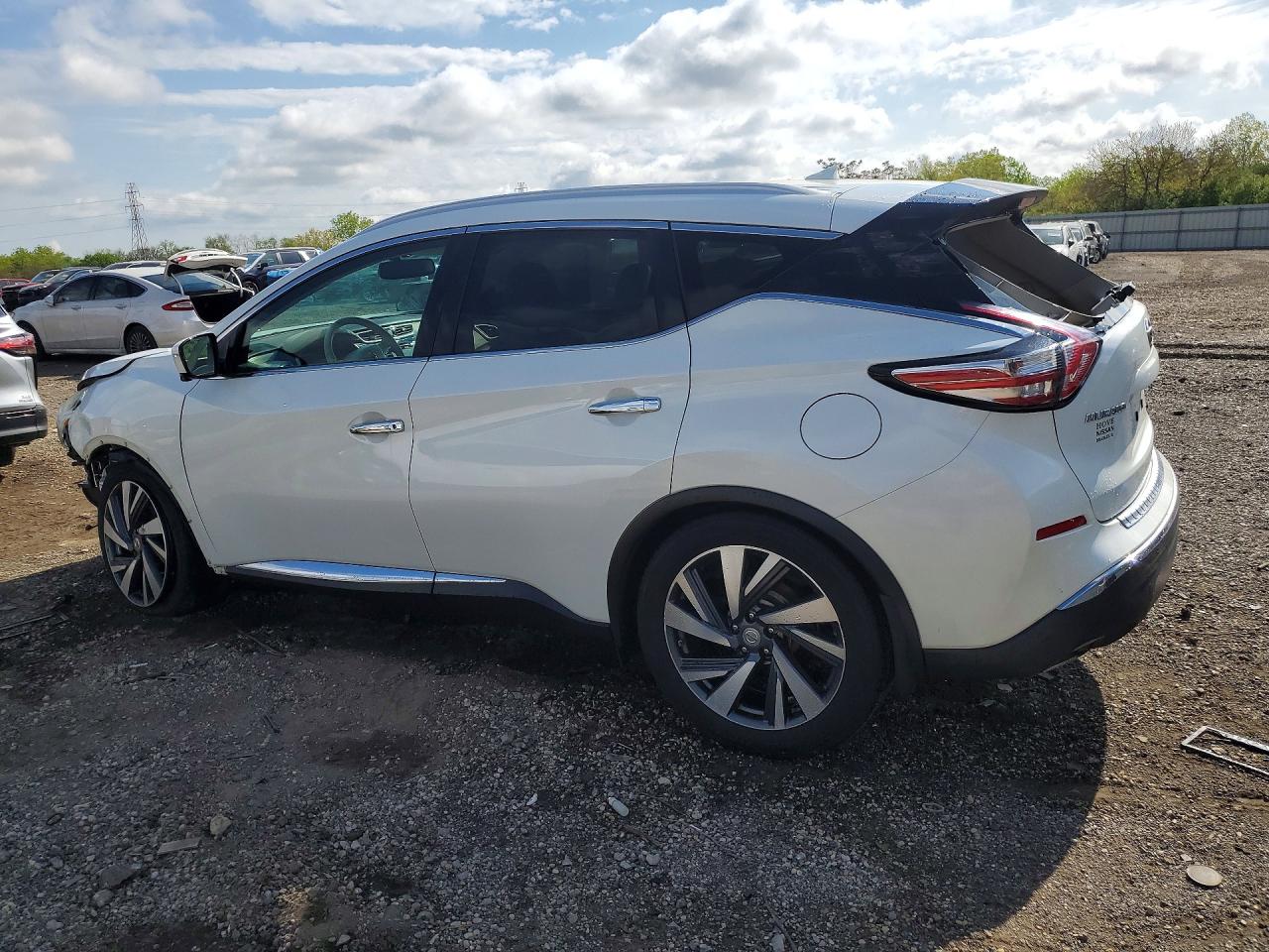 2015 Nissan Murano Platinum White vin: 5N1AZ2MH3FN282213