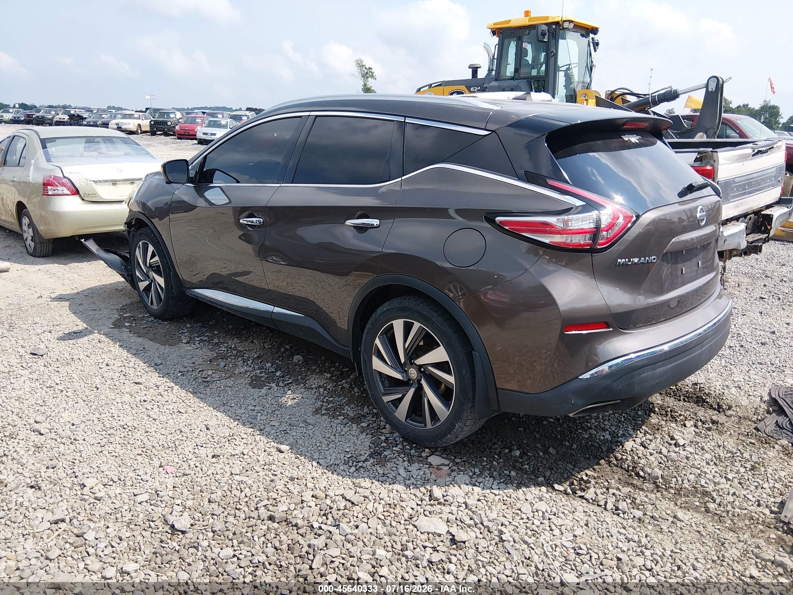 2015 Nissan Murano Platinum Brown vin: 5N1AZ2MH3FN282440