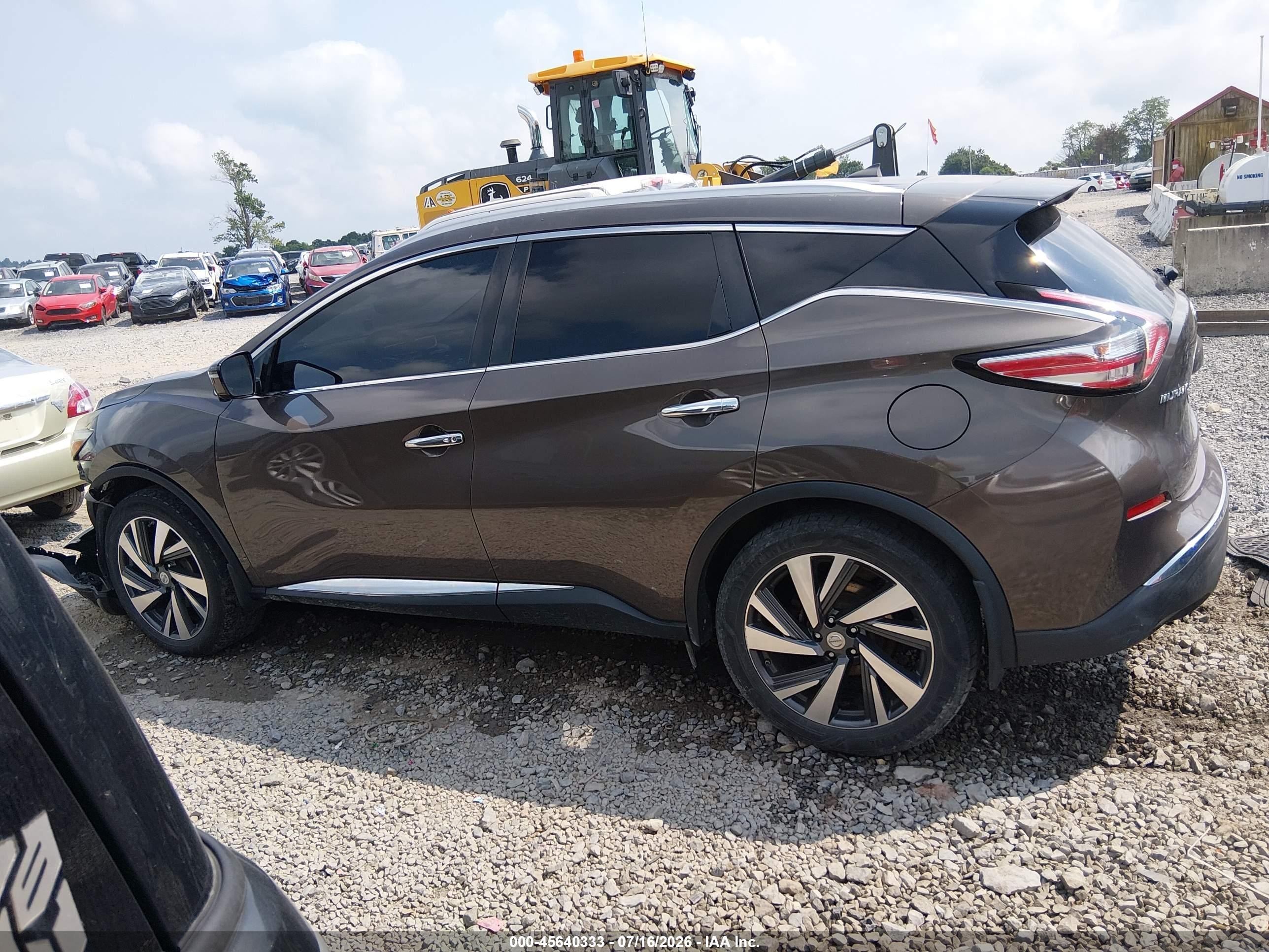2015 Nissan Murano Platinum Brown vin: 5N1AZ2MH3FN282440