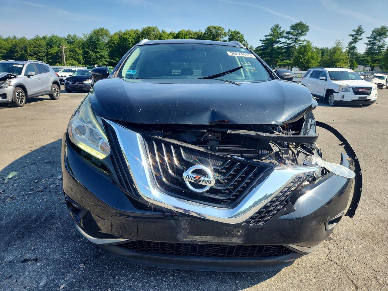 2015 Nissan Murano Sl Black vin: 5N1AZ2MH3FN286665