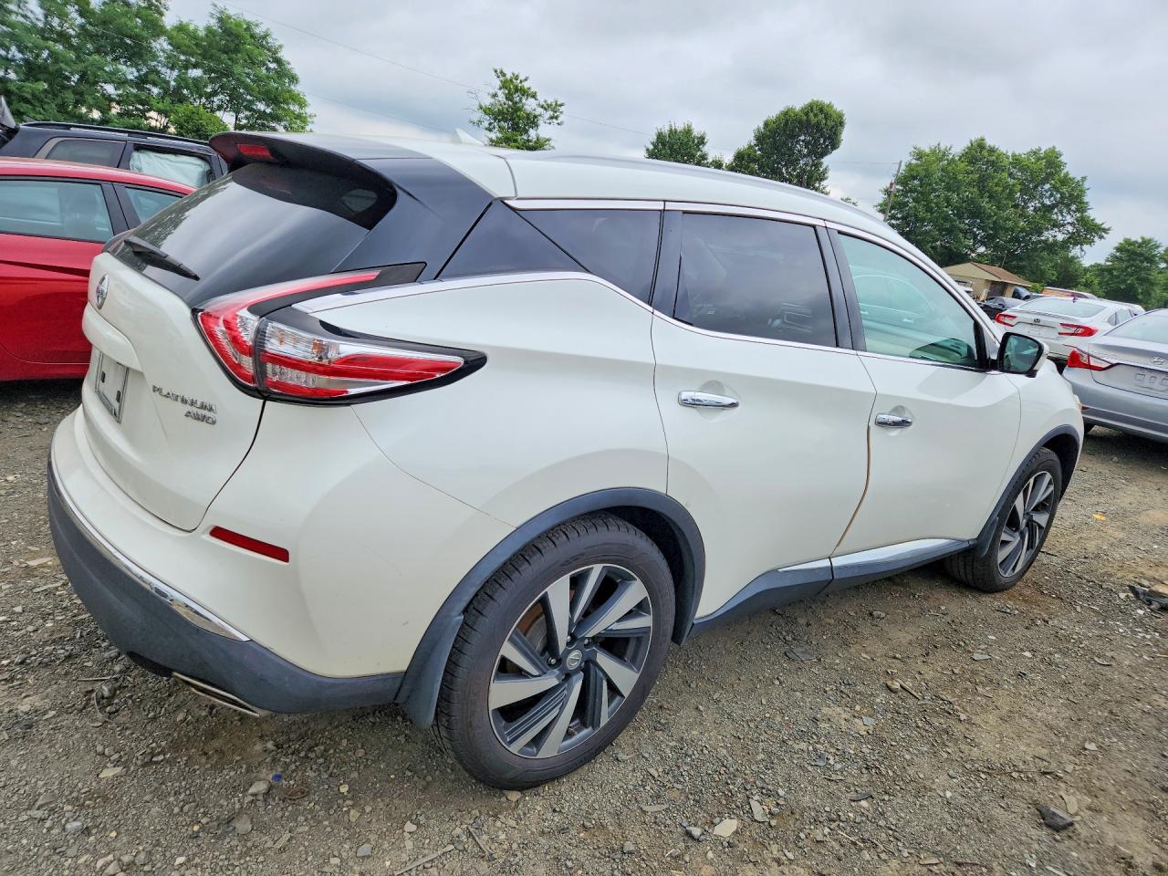 2015 Nissan Murano Platinum White vin: 5N1AZ2MH3FN286827