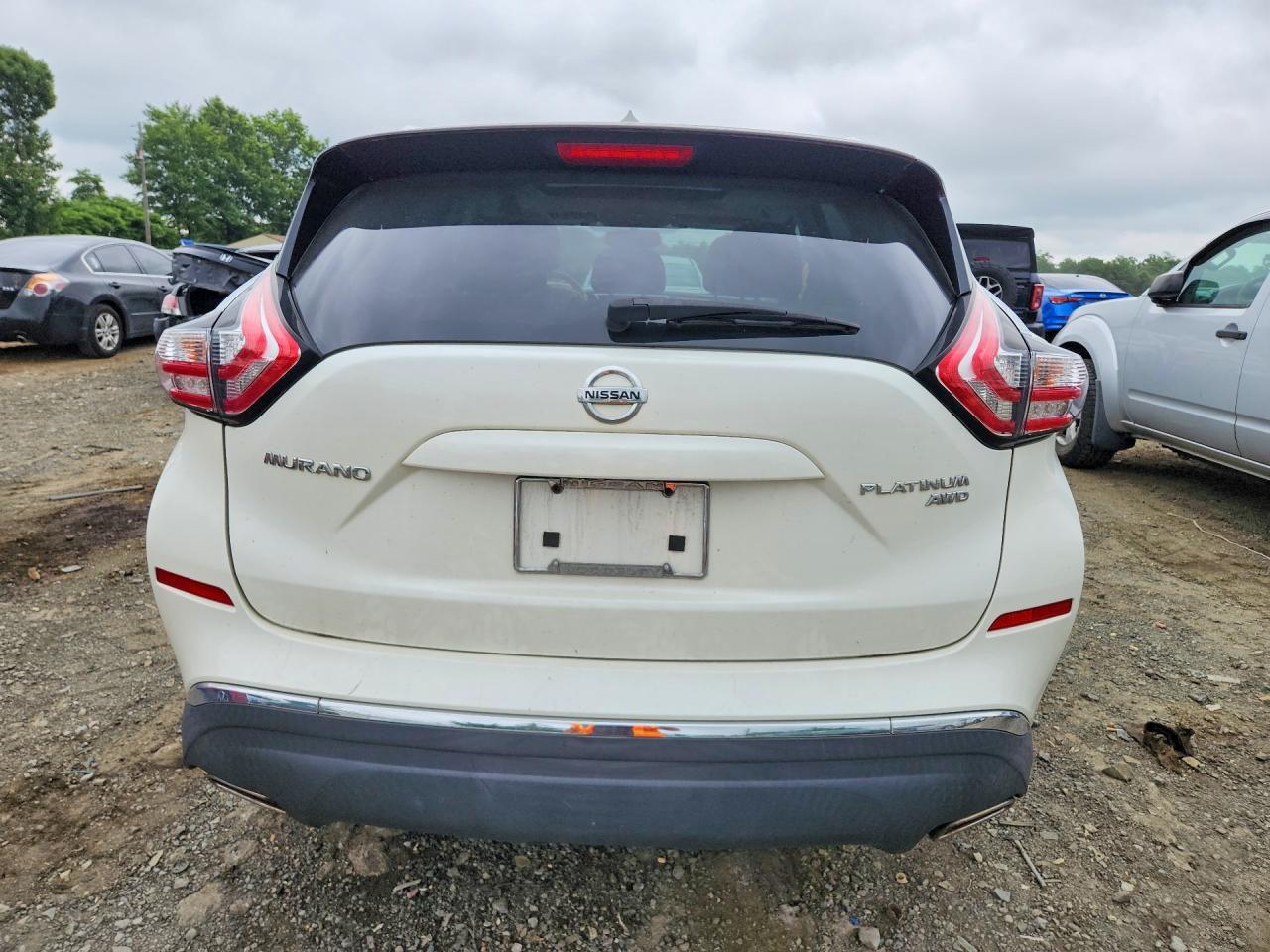 2015 Nissan Murano Platinum White vin: 5N1AZ2MH3FN286827