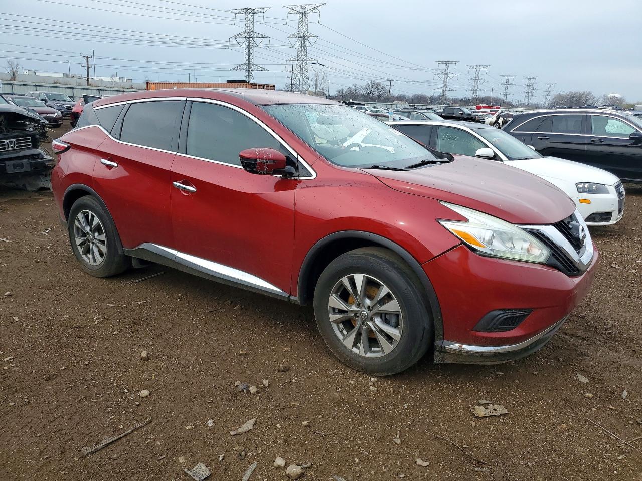 2016 Nissan Murano S Red vin: 5N1AZ2MH3GN106943