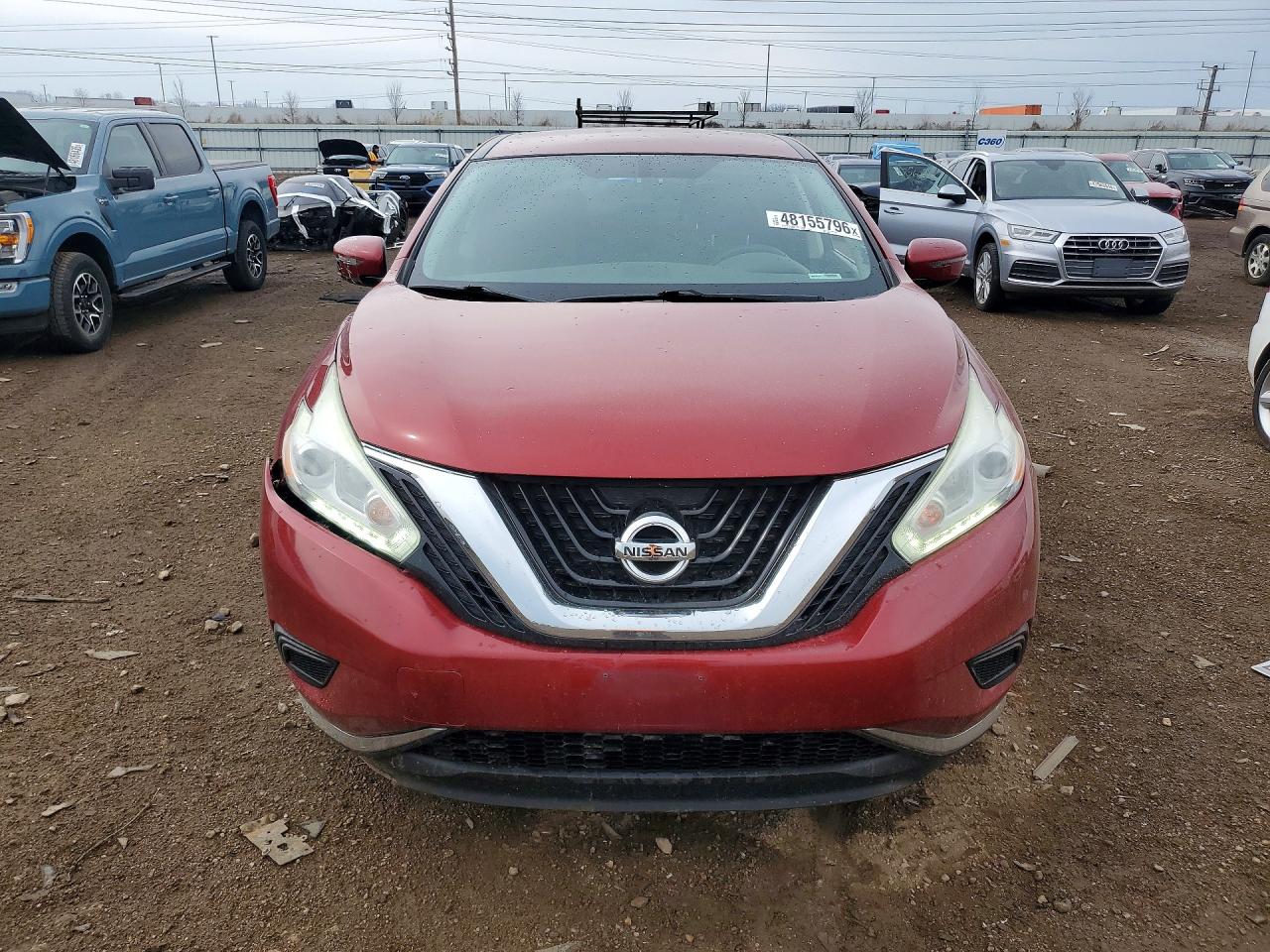 2016 Nissan Murano S Red vin: 5N1AZ2MH3GN106943