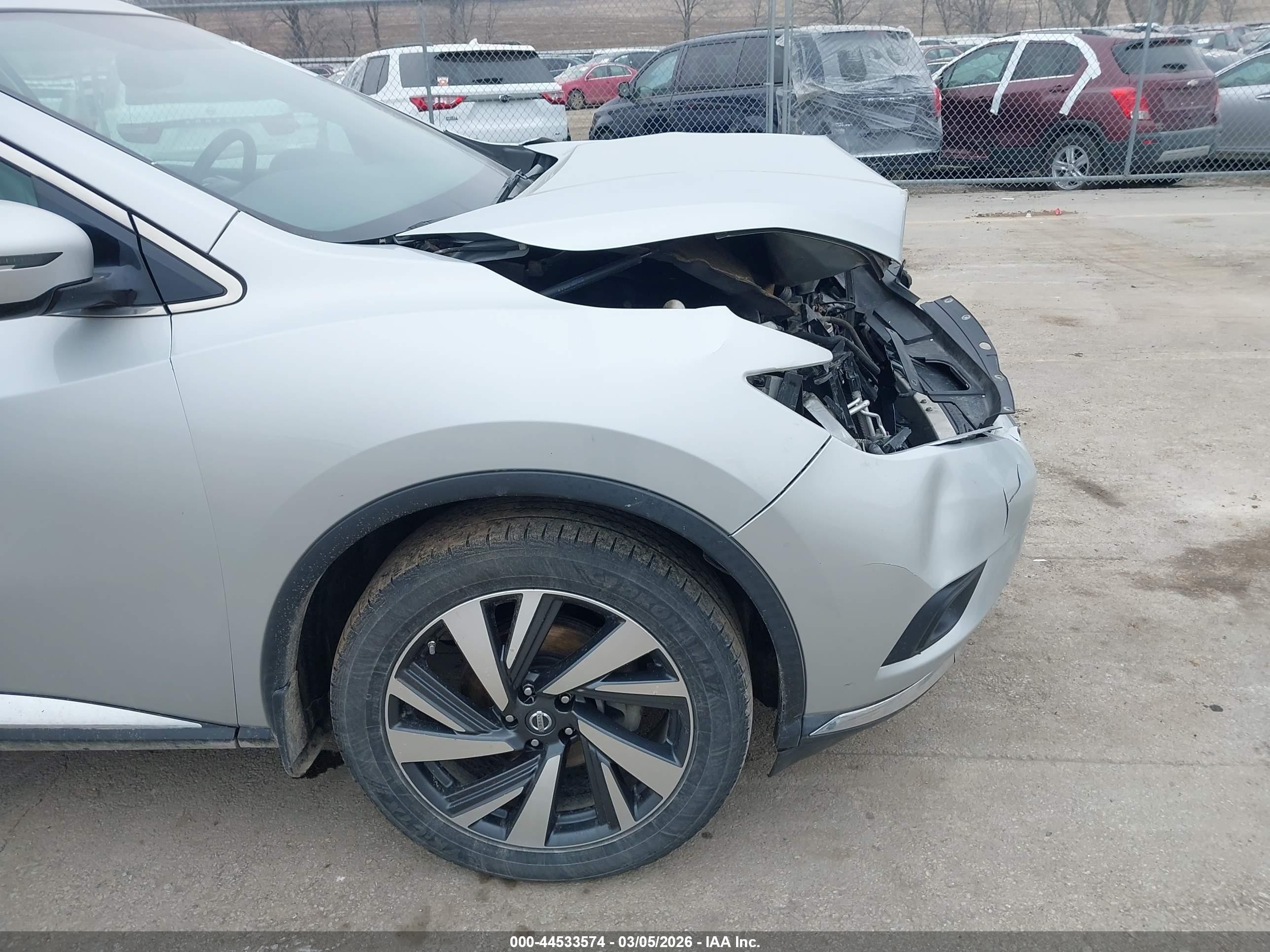 2016 Nissan Murano Platinum Silver vin: 5N1AZ2MH3GN119904