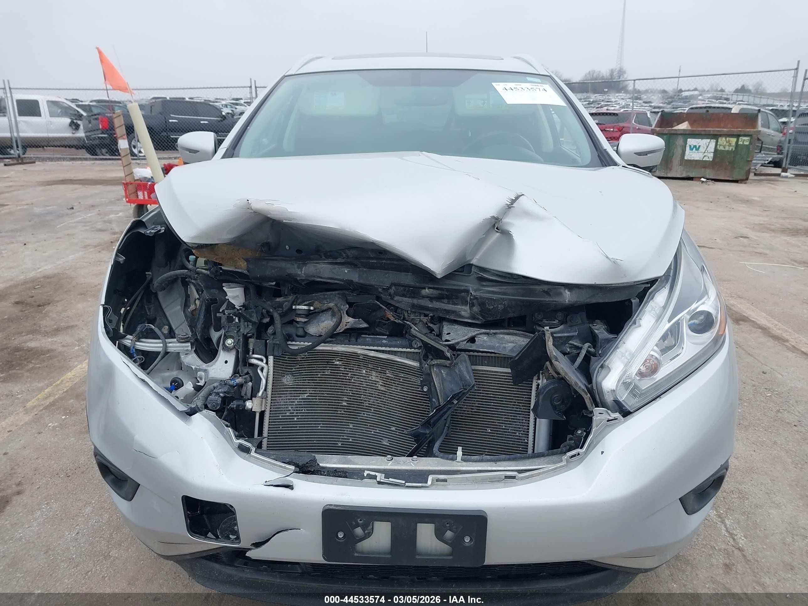 2016 Nissan Murano Platinum Silver vin: 5N1AZ2MH3GN119904