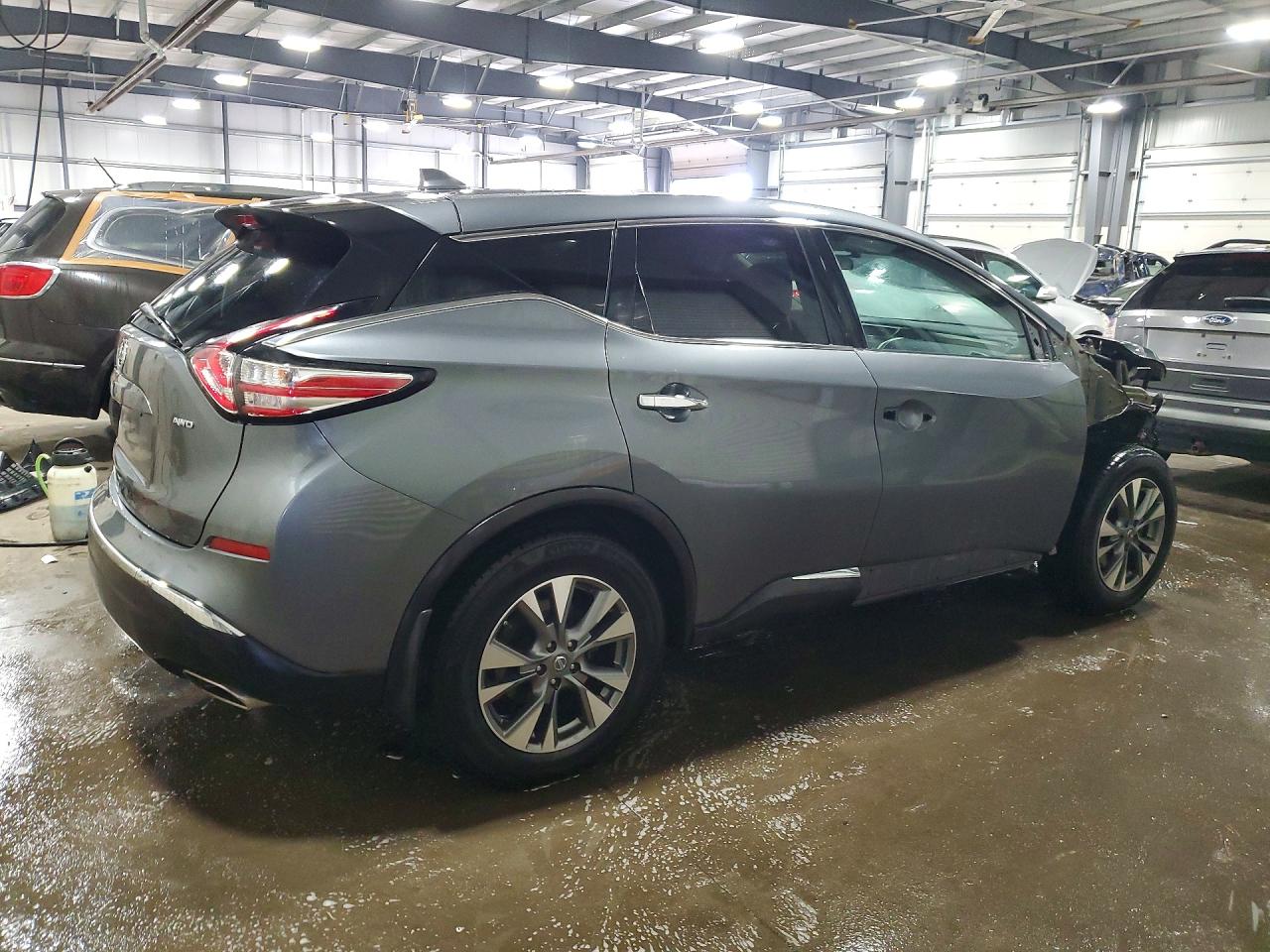 2016 Nissan Murano S Серый vin: 5N1AZ2MH3GN149033