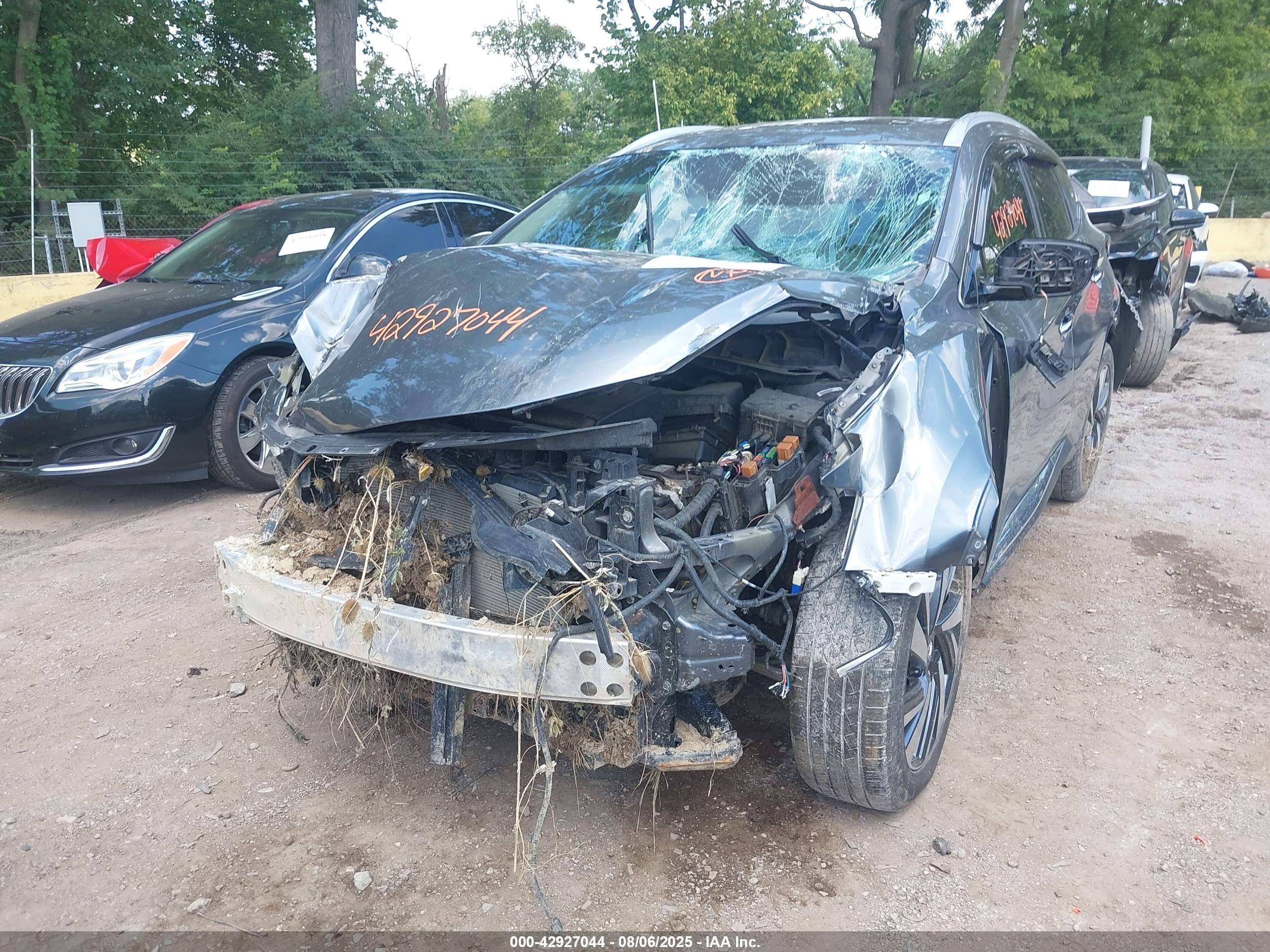 2018 Nissan Murano Platinum Серый vin: 5N1AZ2MH3JN174991