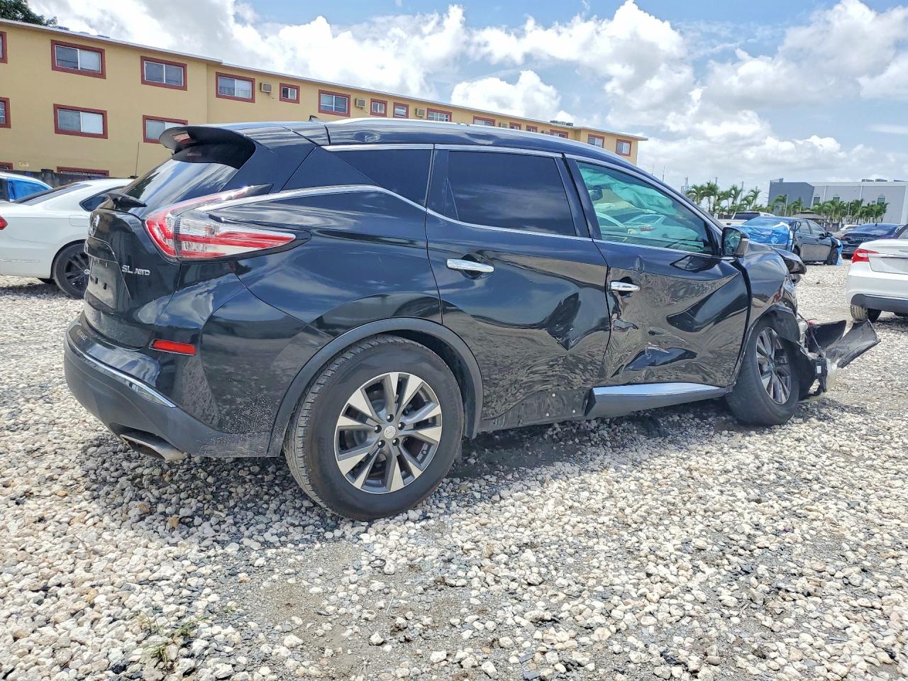 2015 Nissan Murano Sl Black vin: 5N1AZ2MH4FN200165
