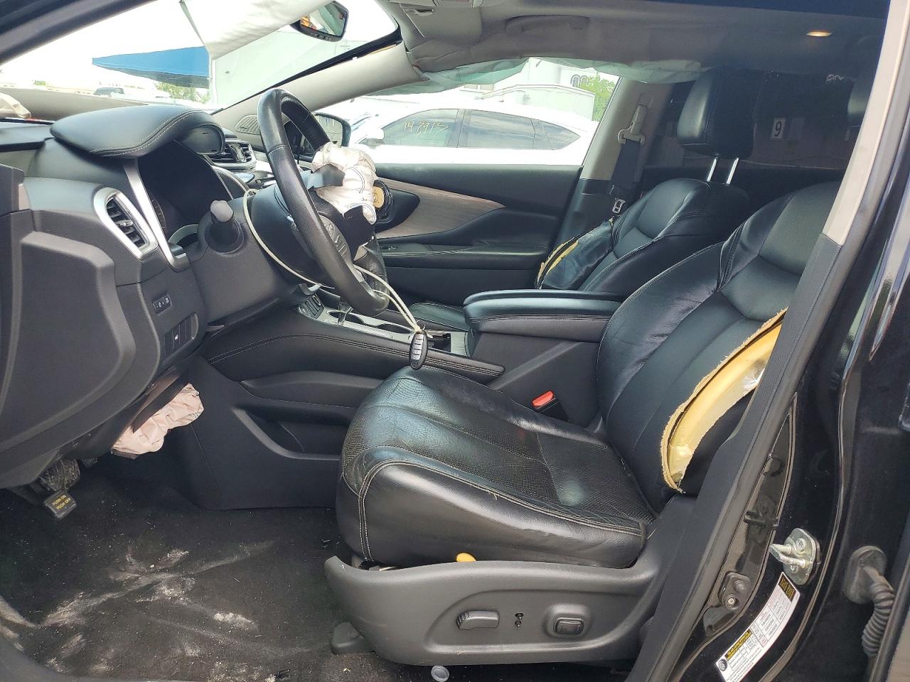 2015 Nissan Murano Sl Black vin: 5N1AZ2MH4FN200165