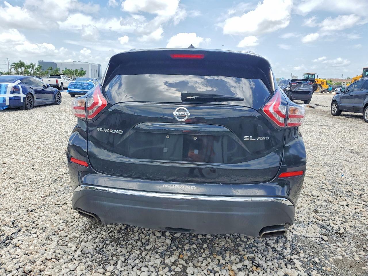2015 Nissan Murano Sl Black vin: 5N1AZ2MH4FN200165