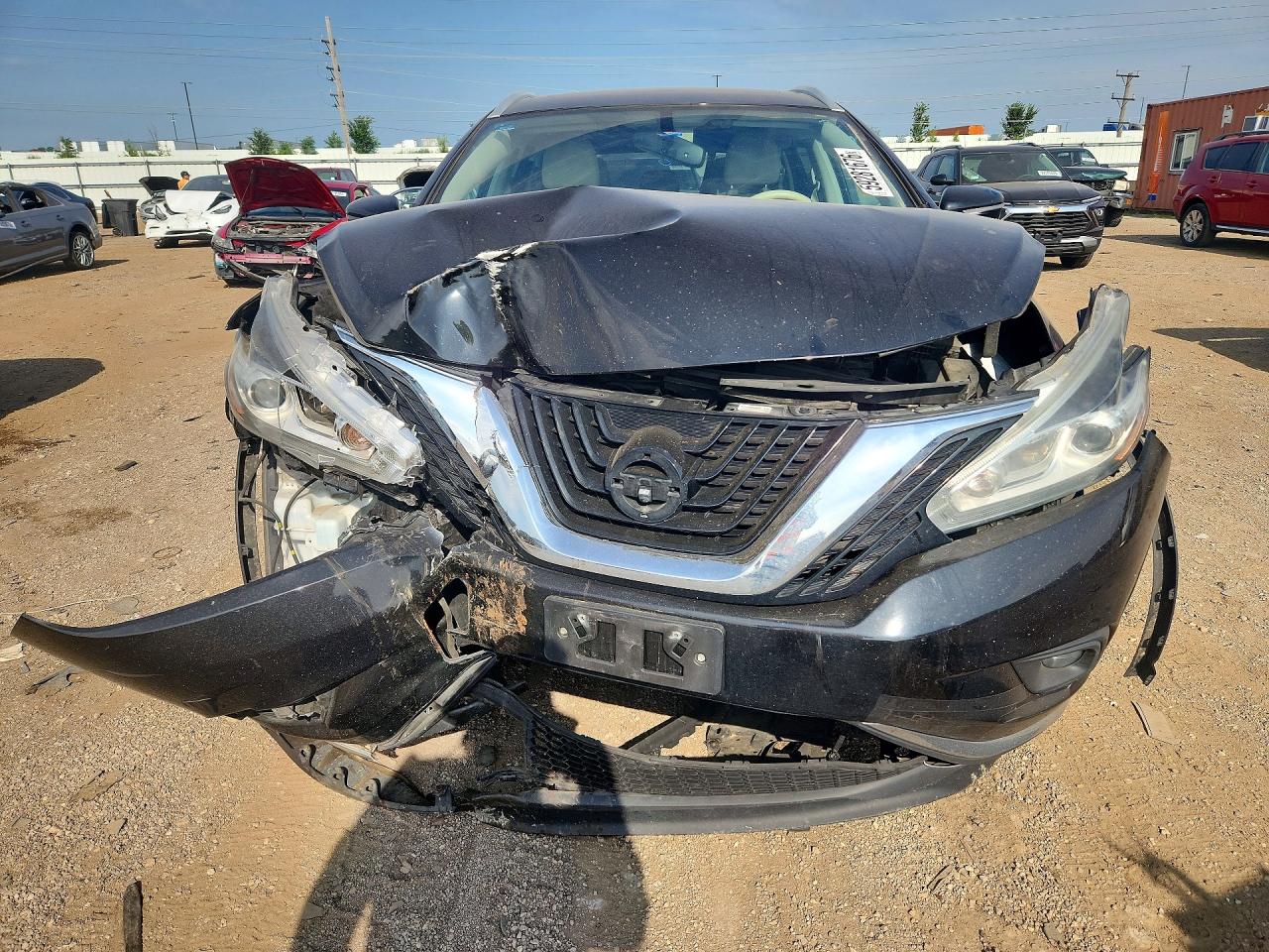 2015 Nissan Murano Sl Черный vin: 5N1AZ2MH4FN201588