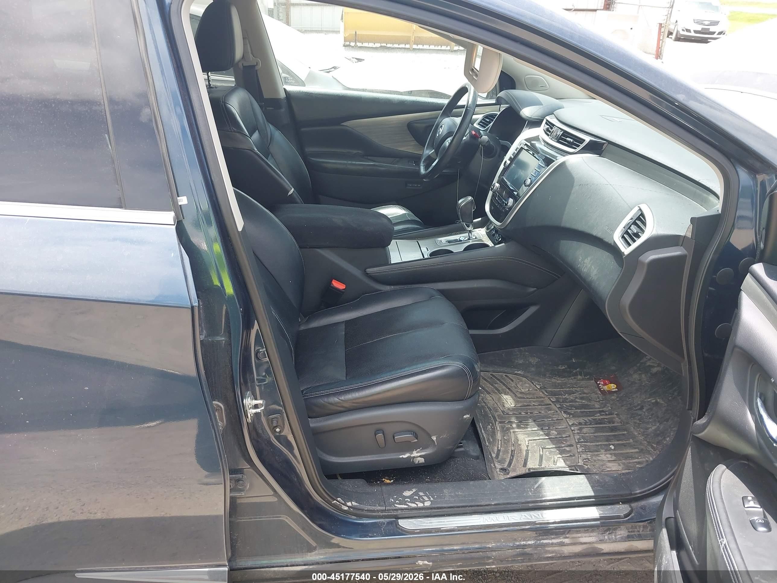 2015 Nissan Murano Platinum Dark Blue vin: 5N1AZ2MH4FN204507