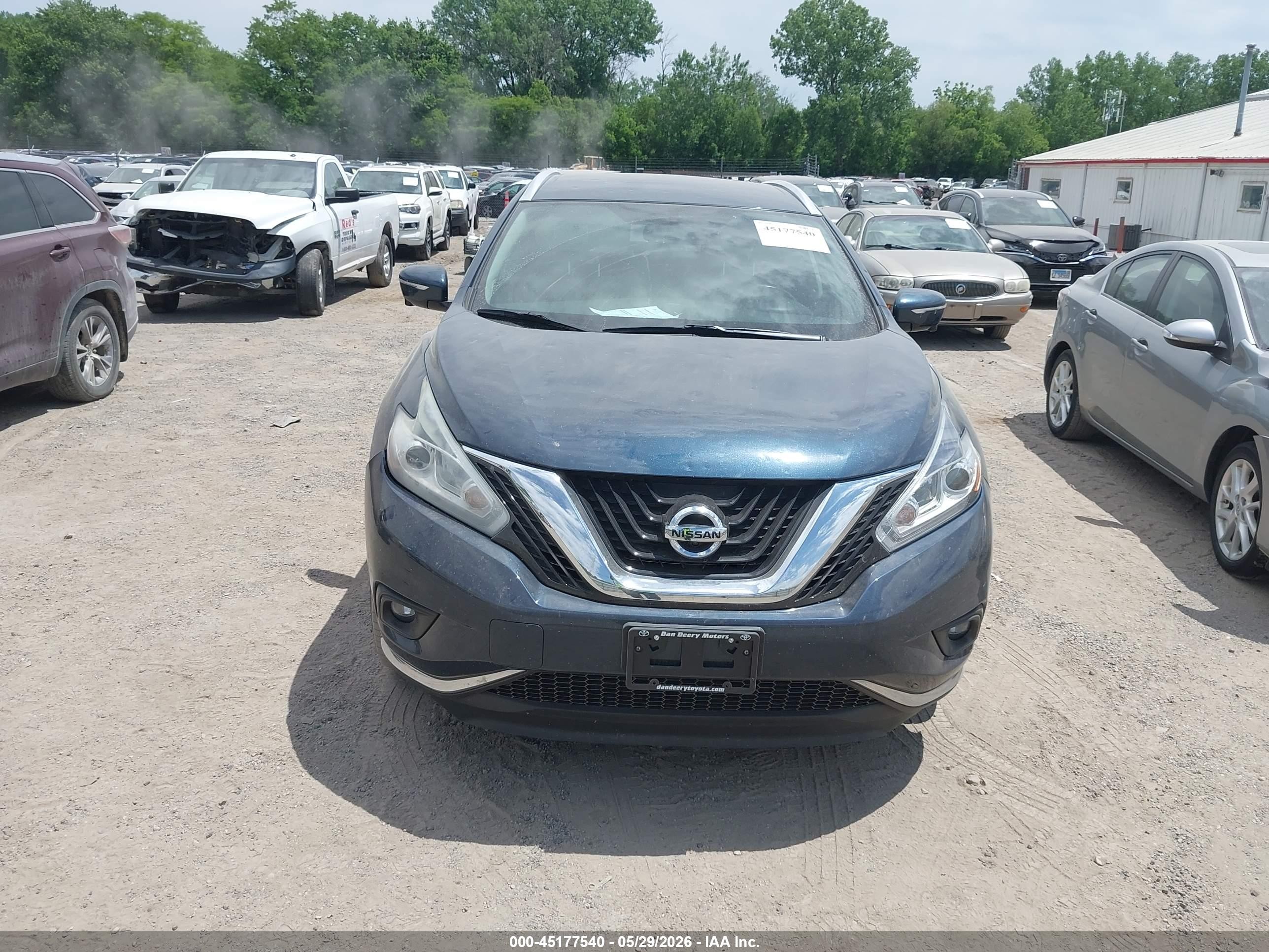 2015 Nissan Murano Platinum Dark Blue vin: 5N1AZ2MH4FN204507