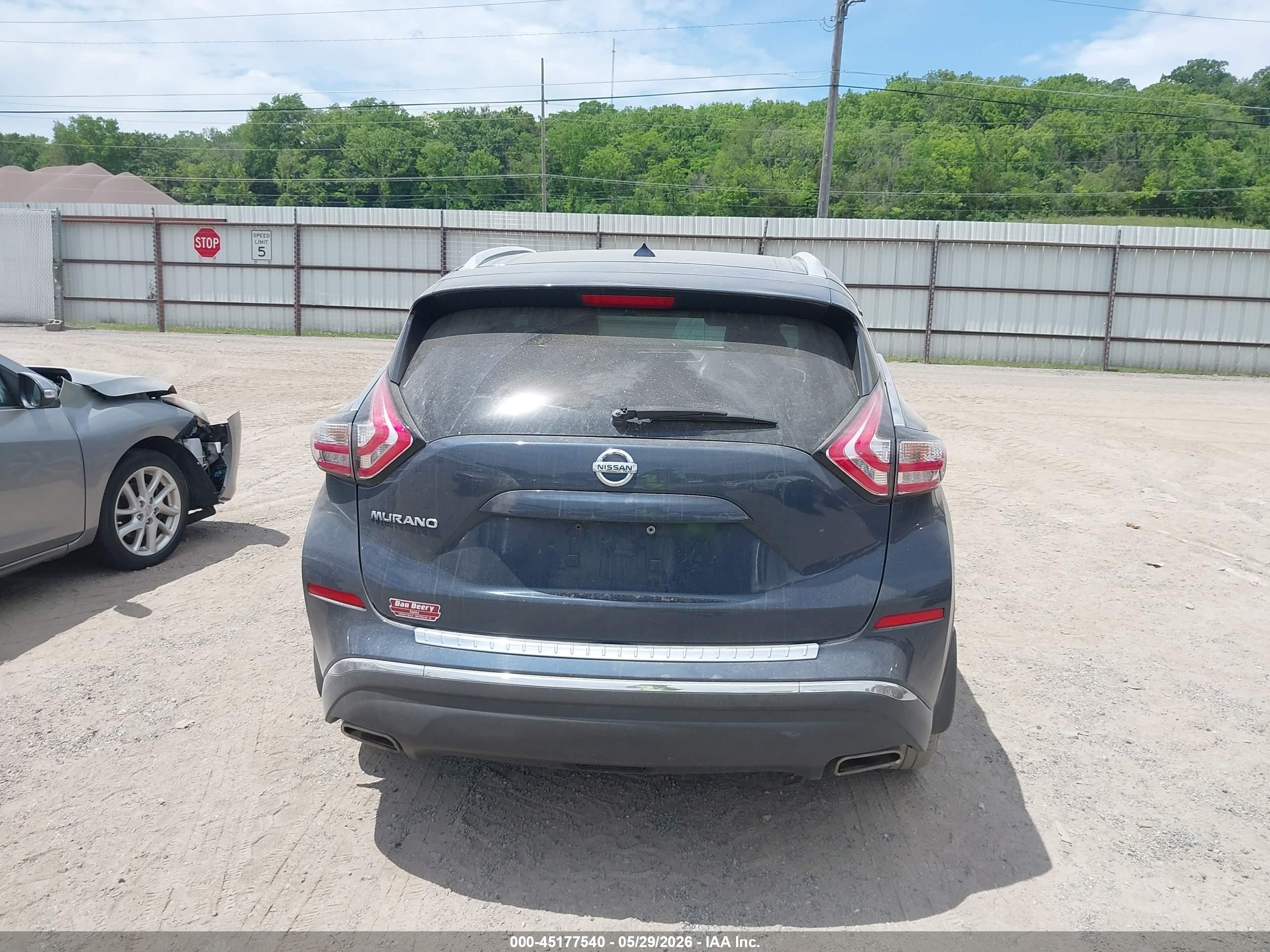 2015 Nissan Murano Platinum Dark Blue vin: 5N1AZ2MH4FN204507