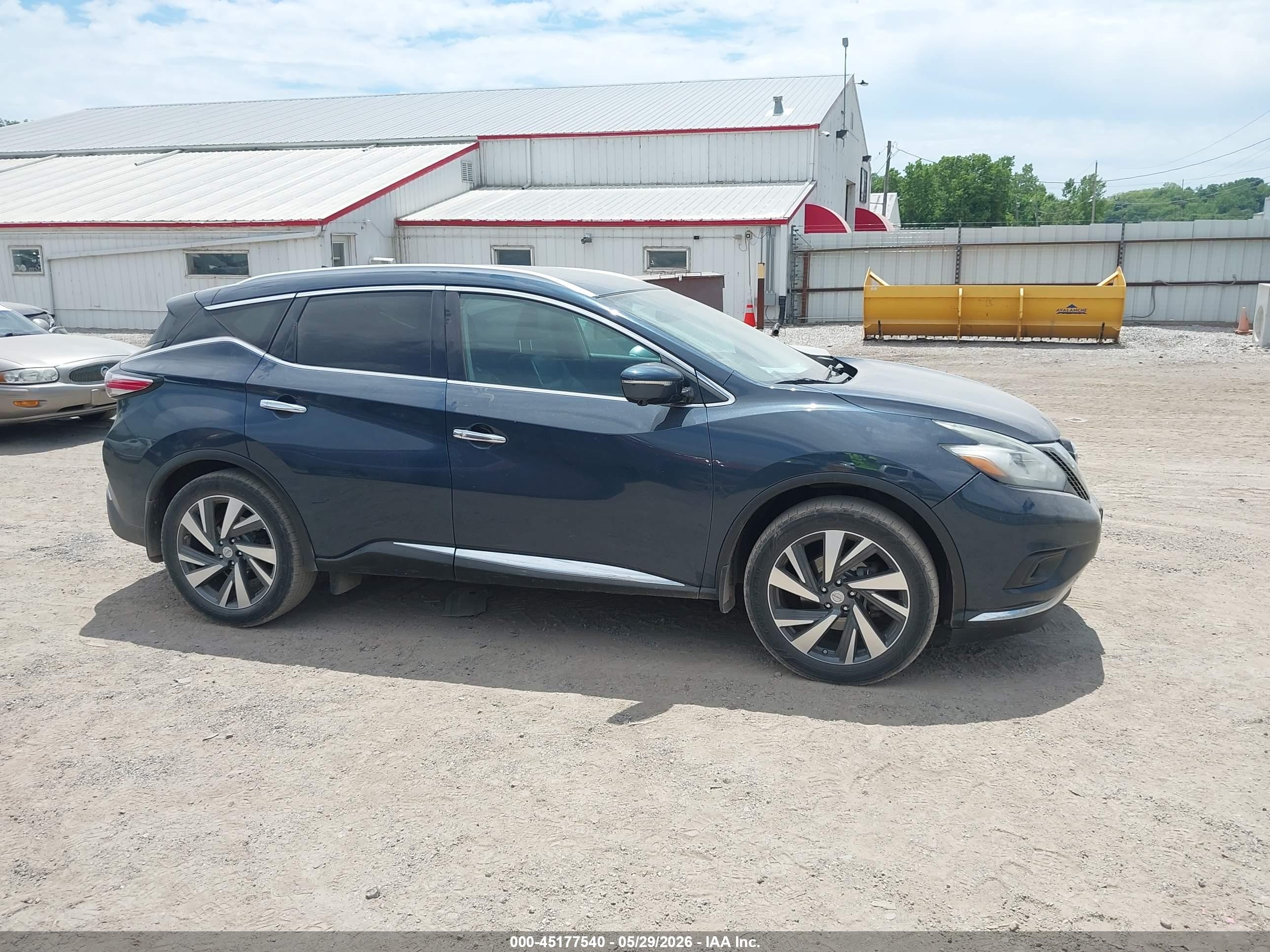 2015 Nissan Murano Platinum Dark Blue vin: 5N1AZ2MH4FN204507