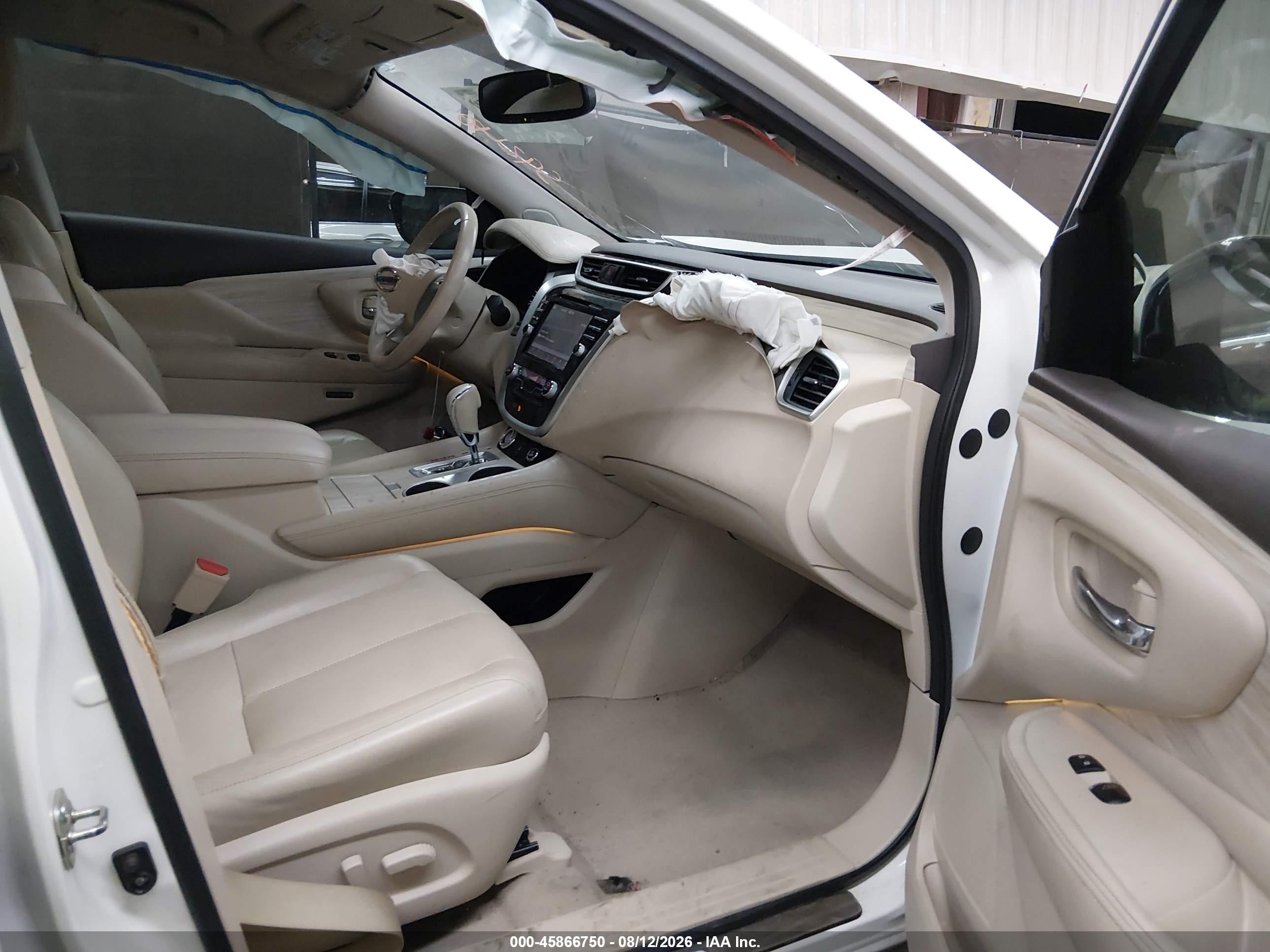 2015 Nissan Murano Sl White vin: 5N1AZ2MH4FN212042