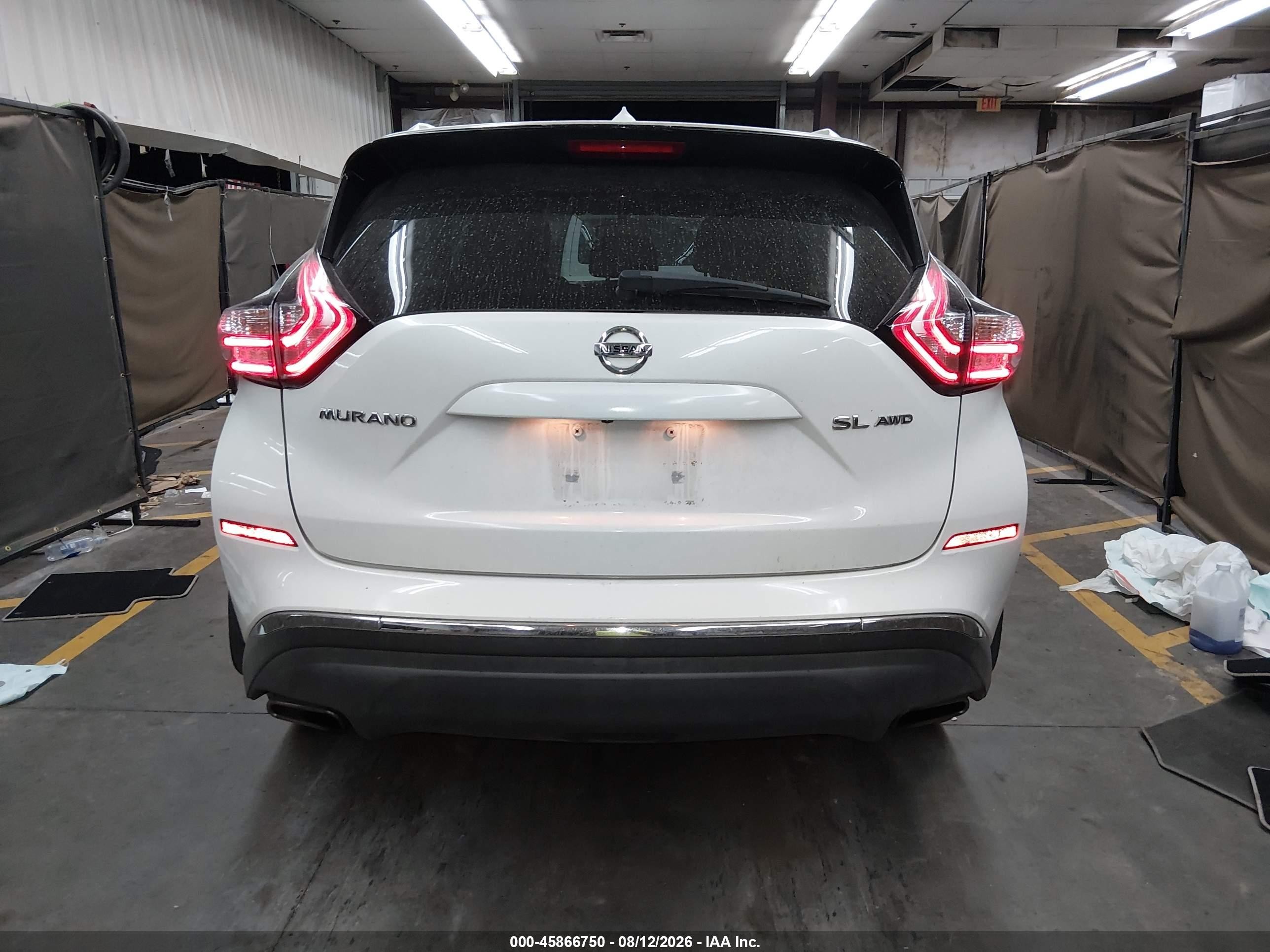 2015 Nissan Murano Sl White vin: 5N1AZ2MH4FN212042
