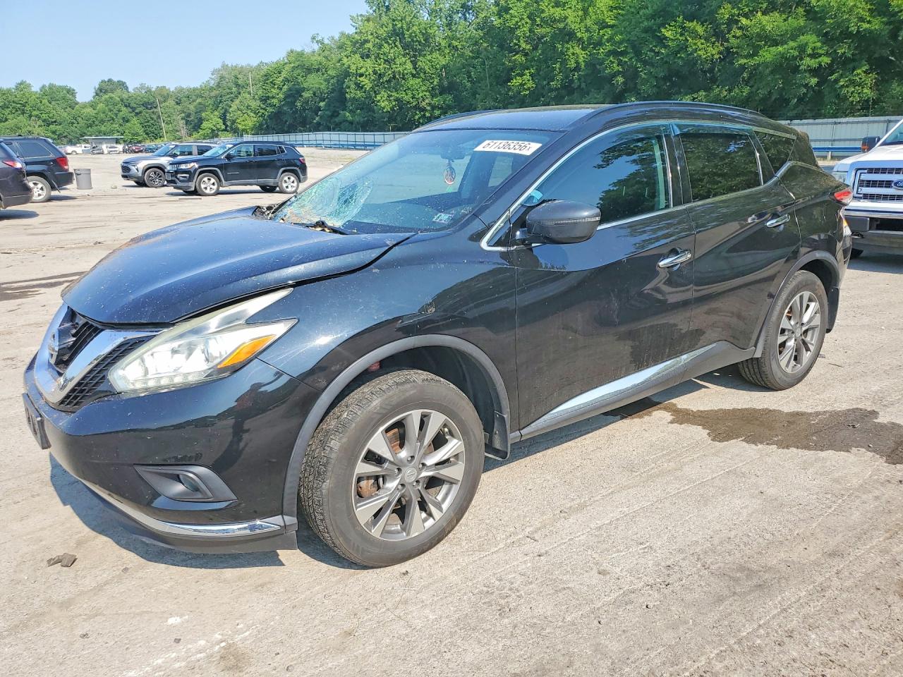 2015 Nissan Murano Sv Black vin: 5N1AZ2MH4FN216706