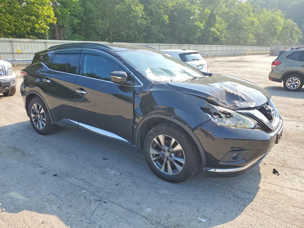 2015 Nissan Murano Sv Black vin: 5N1AZ2MH4FN216706