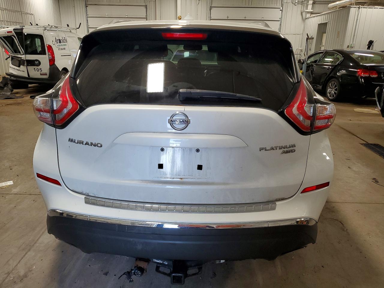 2015 Nissan Murano S White vin: 5N1AZ2MH4FN218942