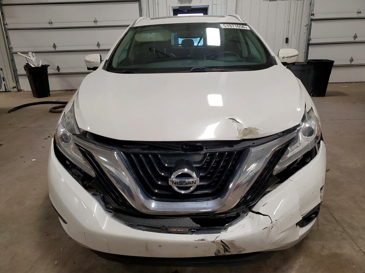 2015 Nissan Murano S White vin: 5N1AZ2MH4FN218942