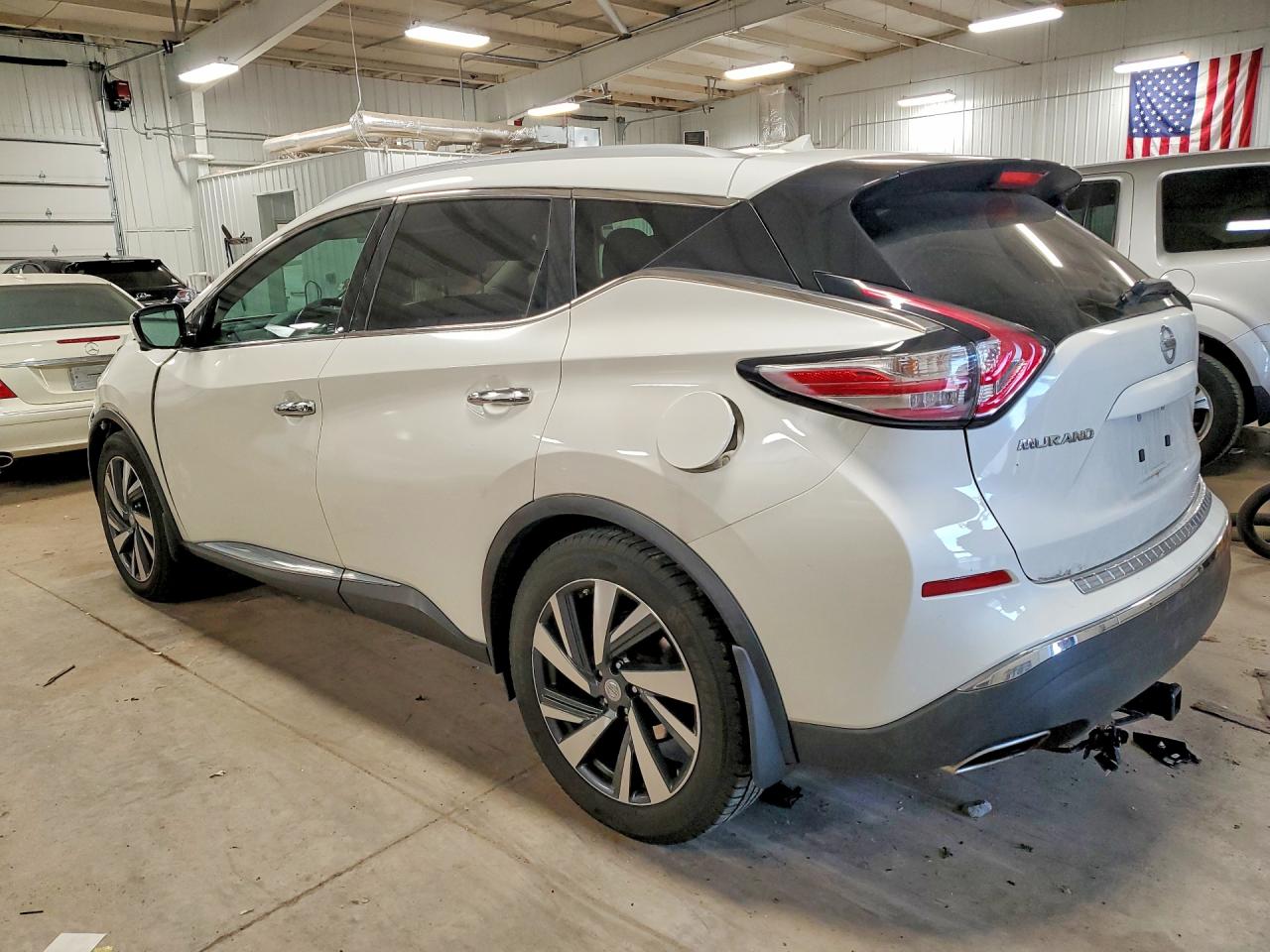 2015 Nissan Murano S White vin: 5N1AZ2MH4FN218942
