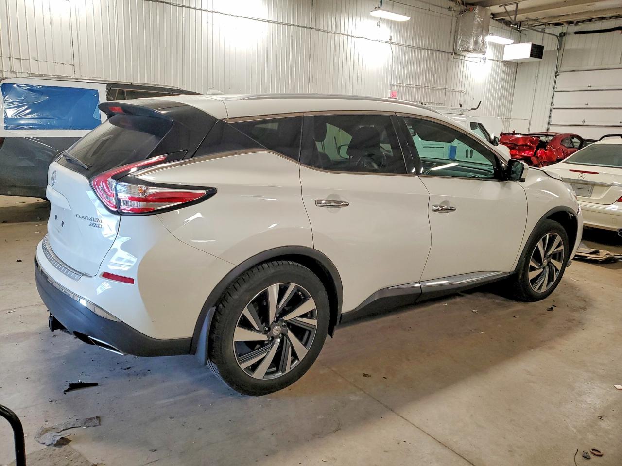 2015 Nissan Murano S White vin: 5N1AZ2MH4FN218942