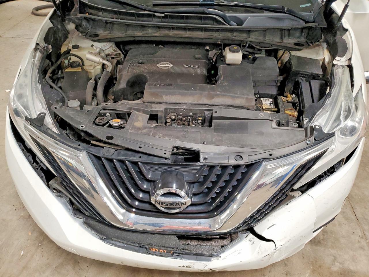 2015 Nissan Murano S White vin: 5N1AZ2MH4FN218942