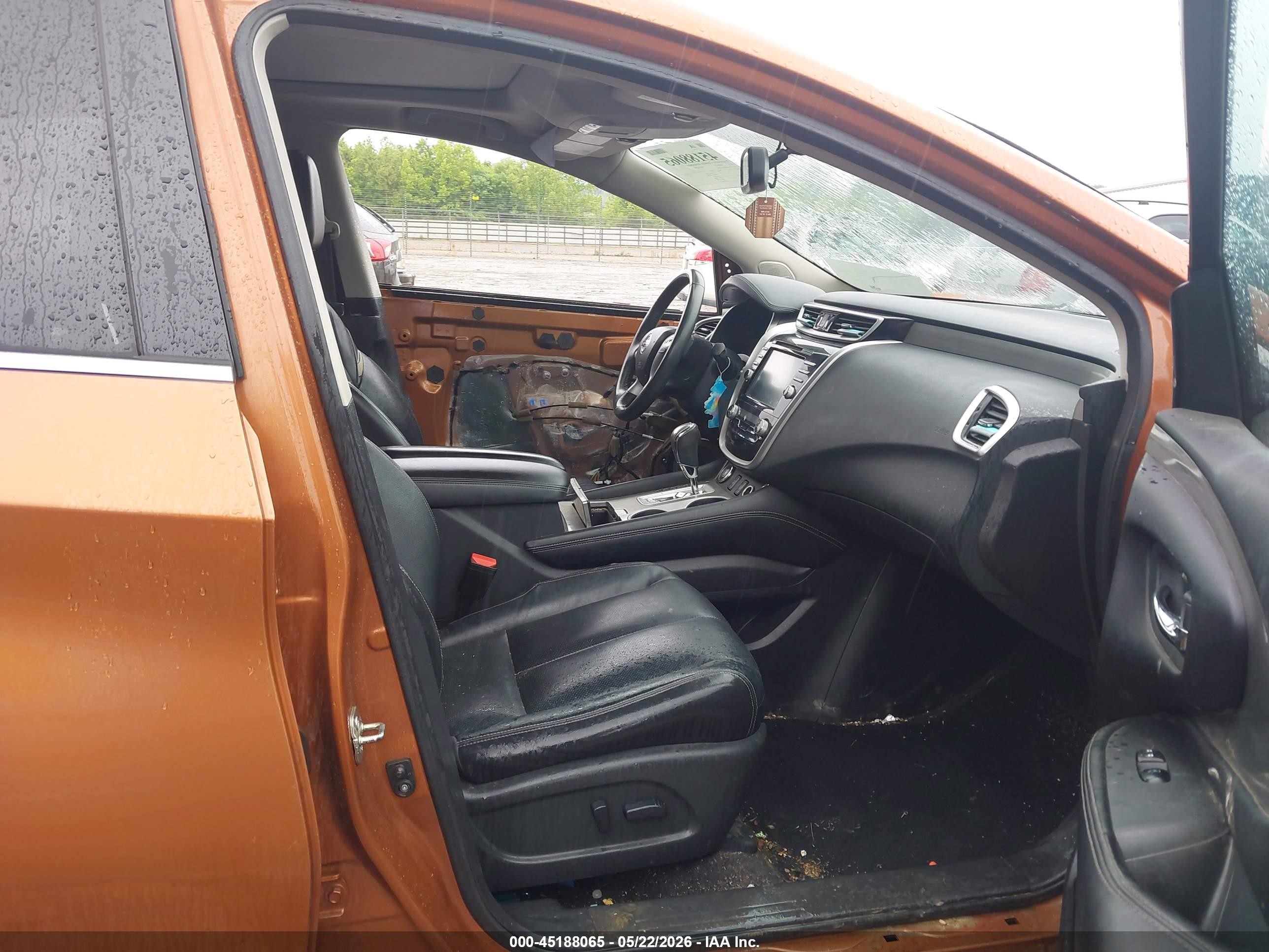 2015 Nissan Murano Sl Orange vin: 5N1AZ2MH4FN219766