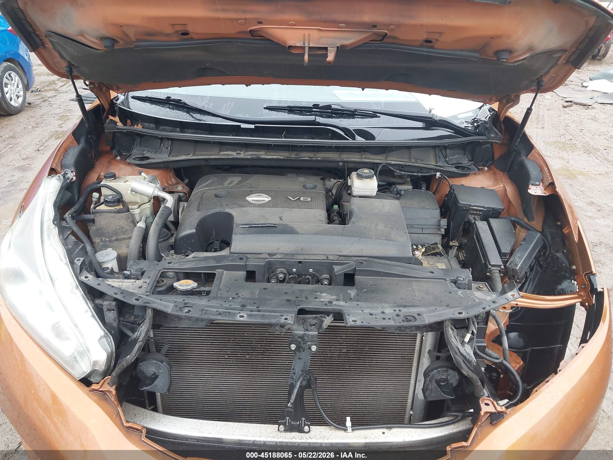 2015 Nissan Murano Sl Orange vin: 5N1AZ2MH4FN219766