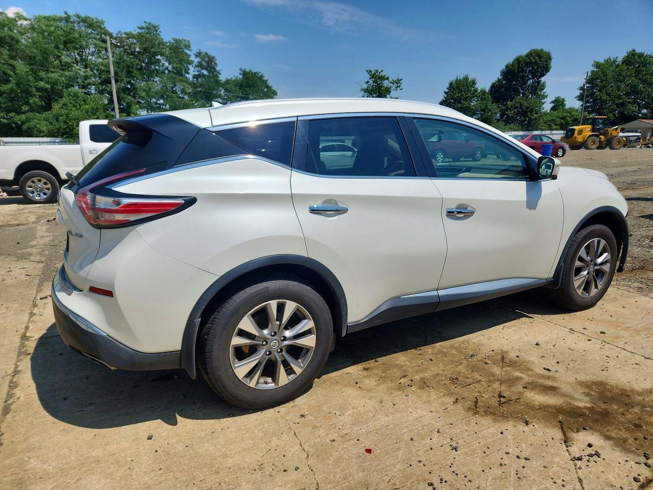 2015 Nissan Murano Sl White vin: 5N1AZ2MH4FN226846