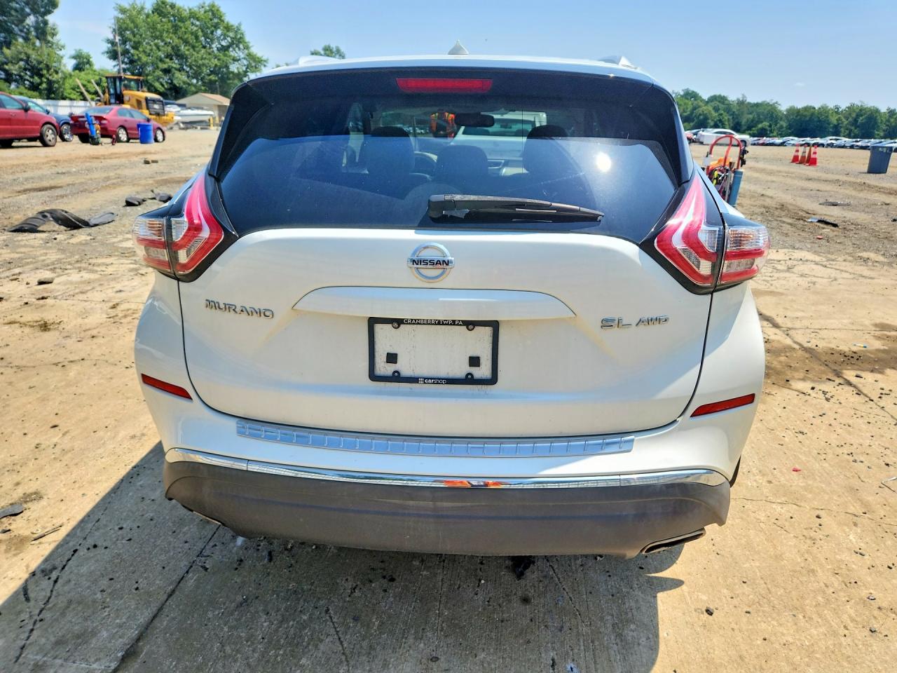 2015 Nissan Murano Sl White vin: 5N1AZ2MH4FN226846