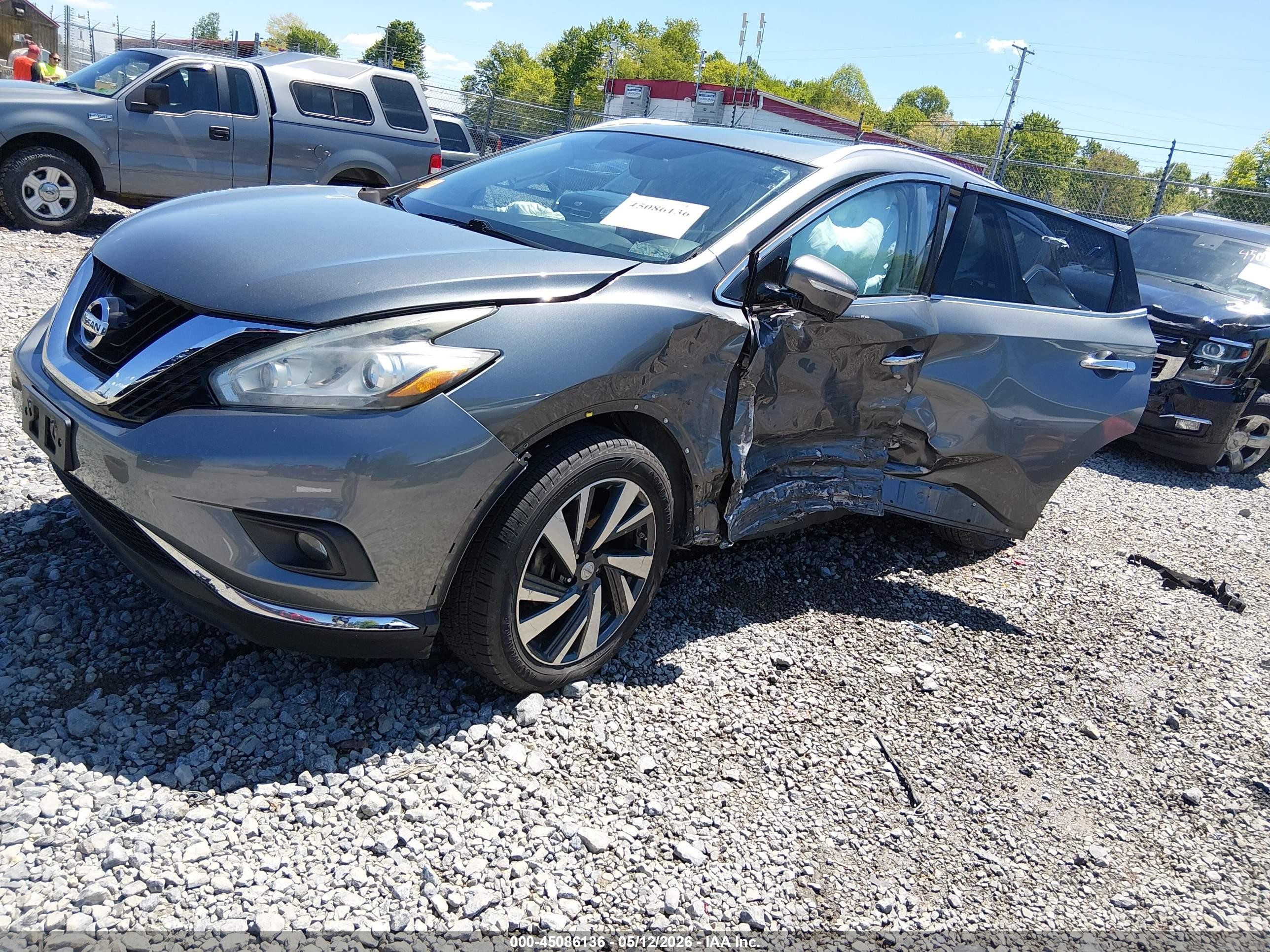 2015 Nissan Murano Platinum Gray vin: 5N1AZ2MH4FN243565