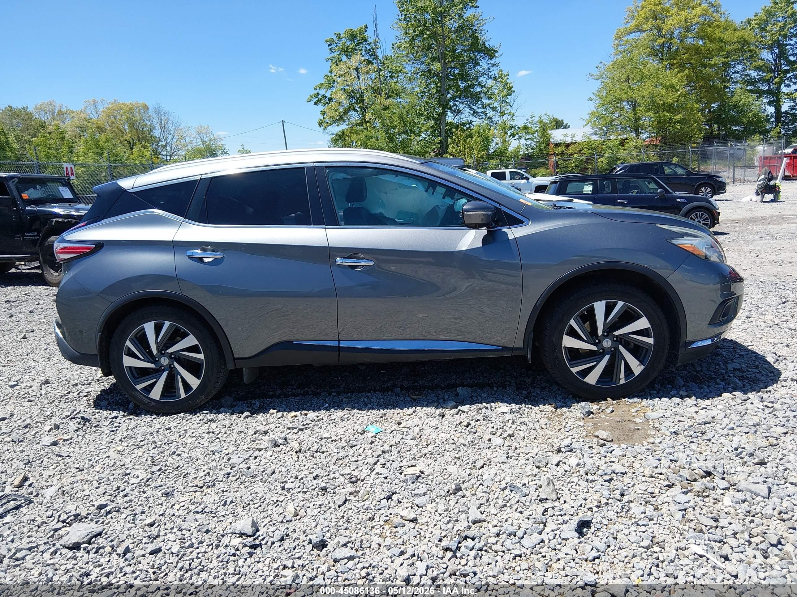 2015 Nissan Murano Platinum Gray vin: 5N1AZ2MH4FN243565