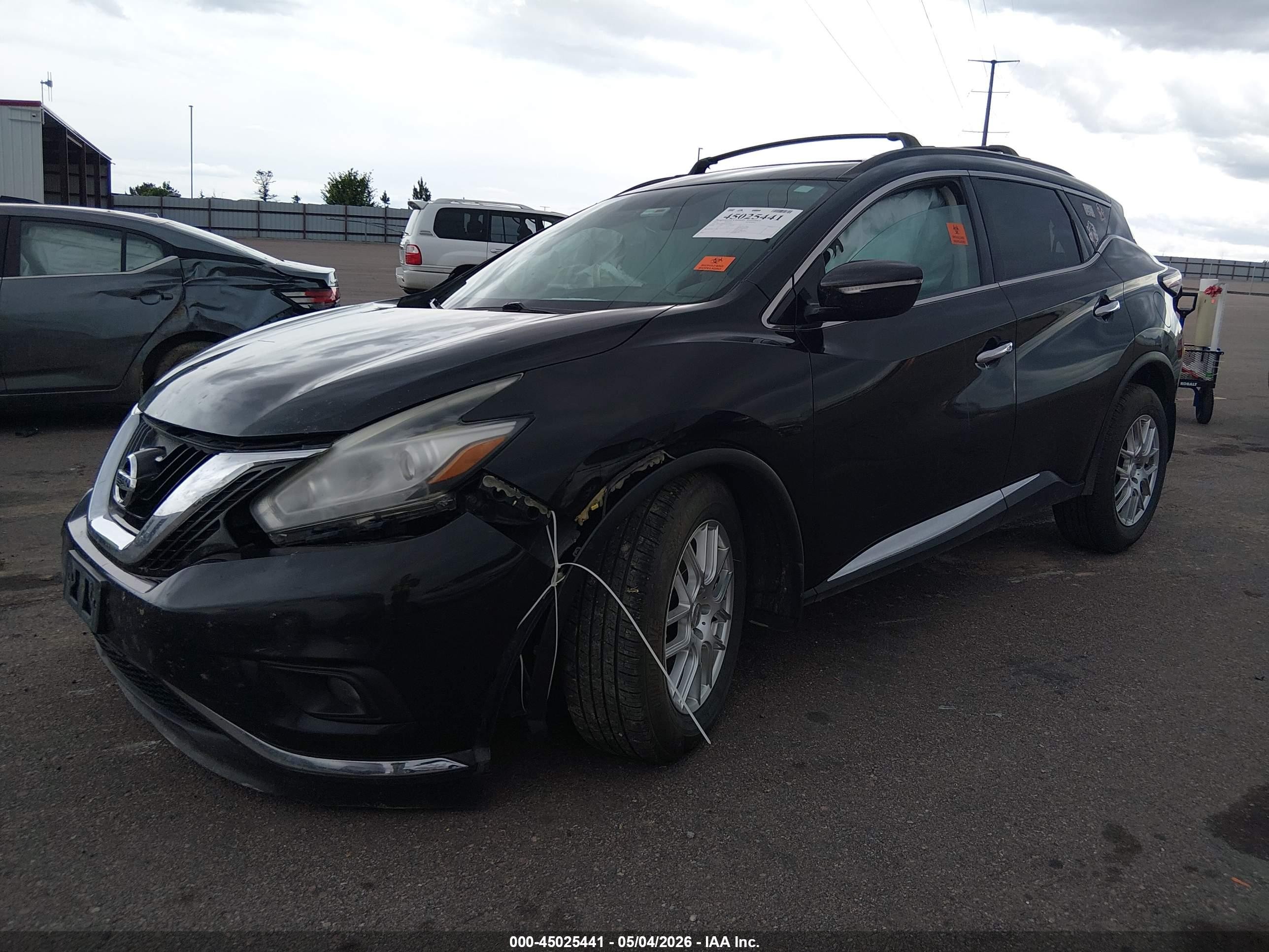 2015 Nissan Murano Sv Black vin: 5N1AZ2MH4FN247891