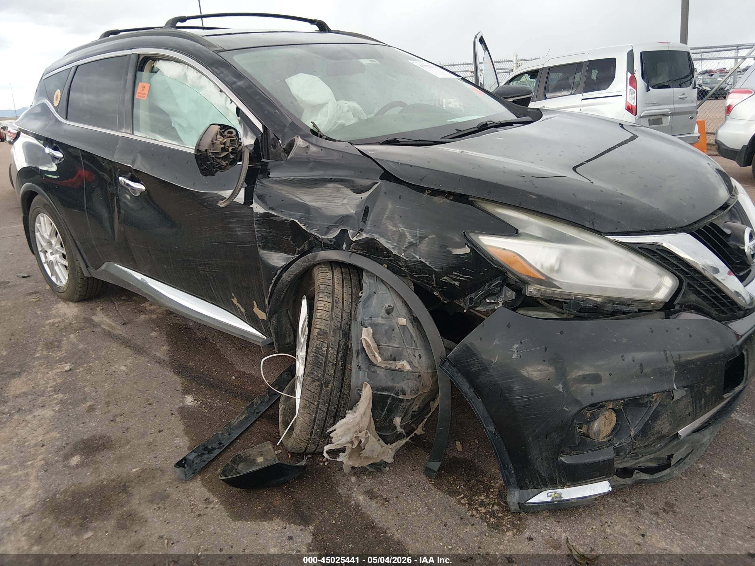 2015 Nissan Murano Sv Black vin: 5N1AZ2MH4FN247891