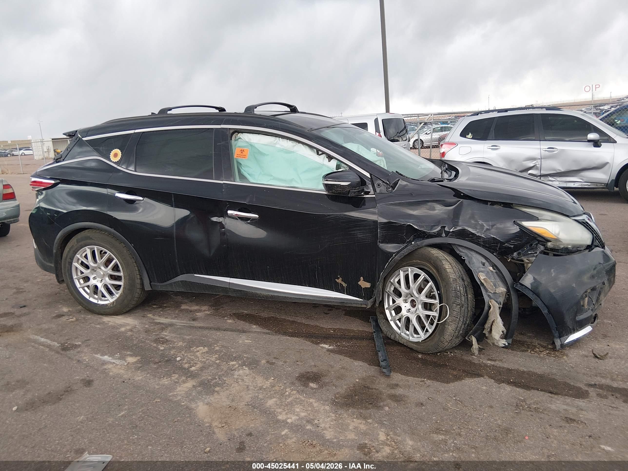 2015 Nissan Murano Sv Black vin: 5N1AZ2MH4FN247891