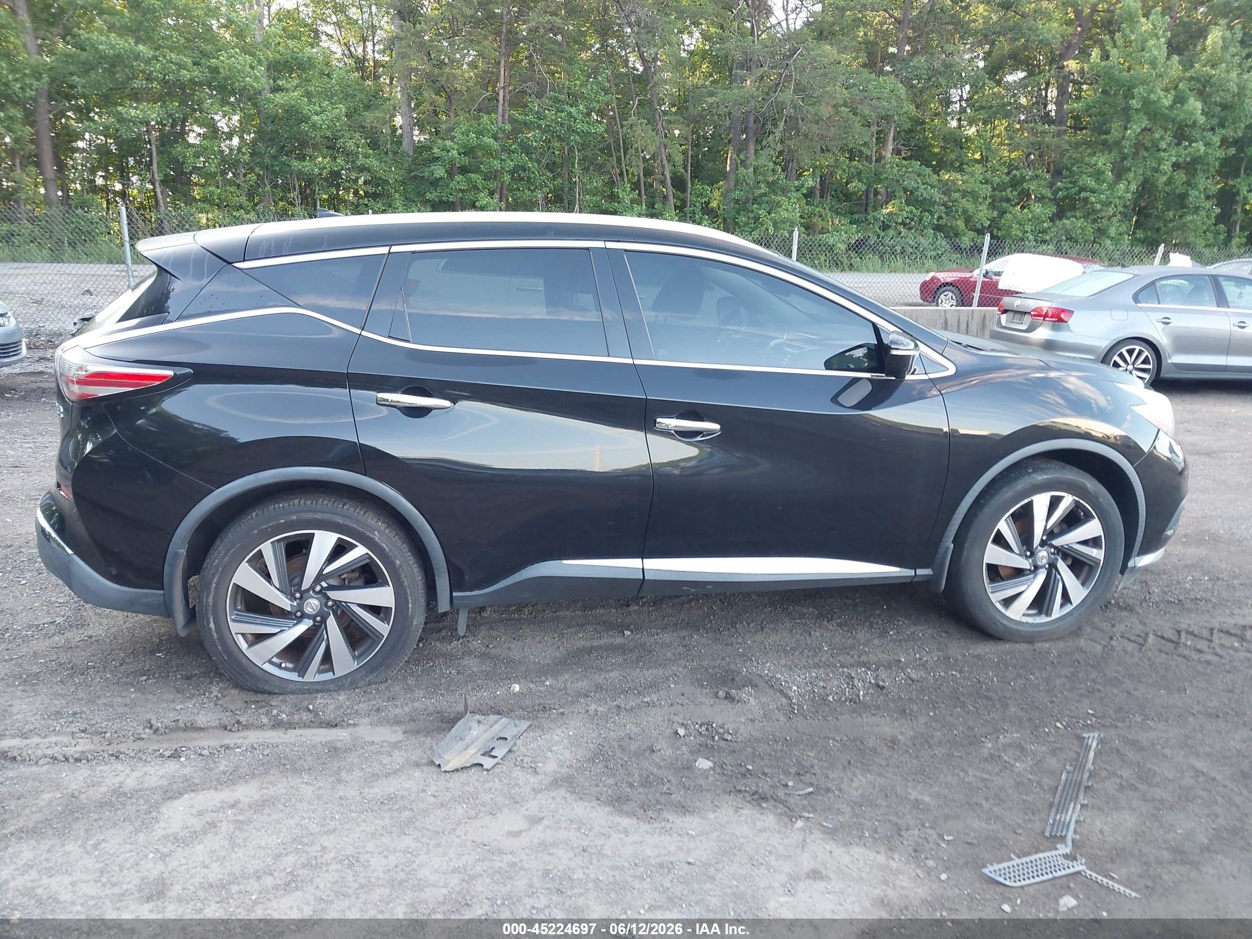 2015 Nissan Murano Platinum Черный vin: 5N1AZ2MH4FN251049