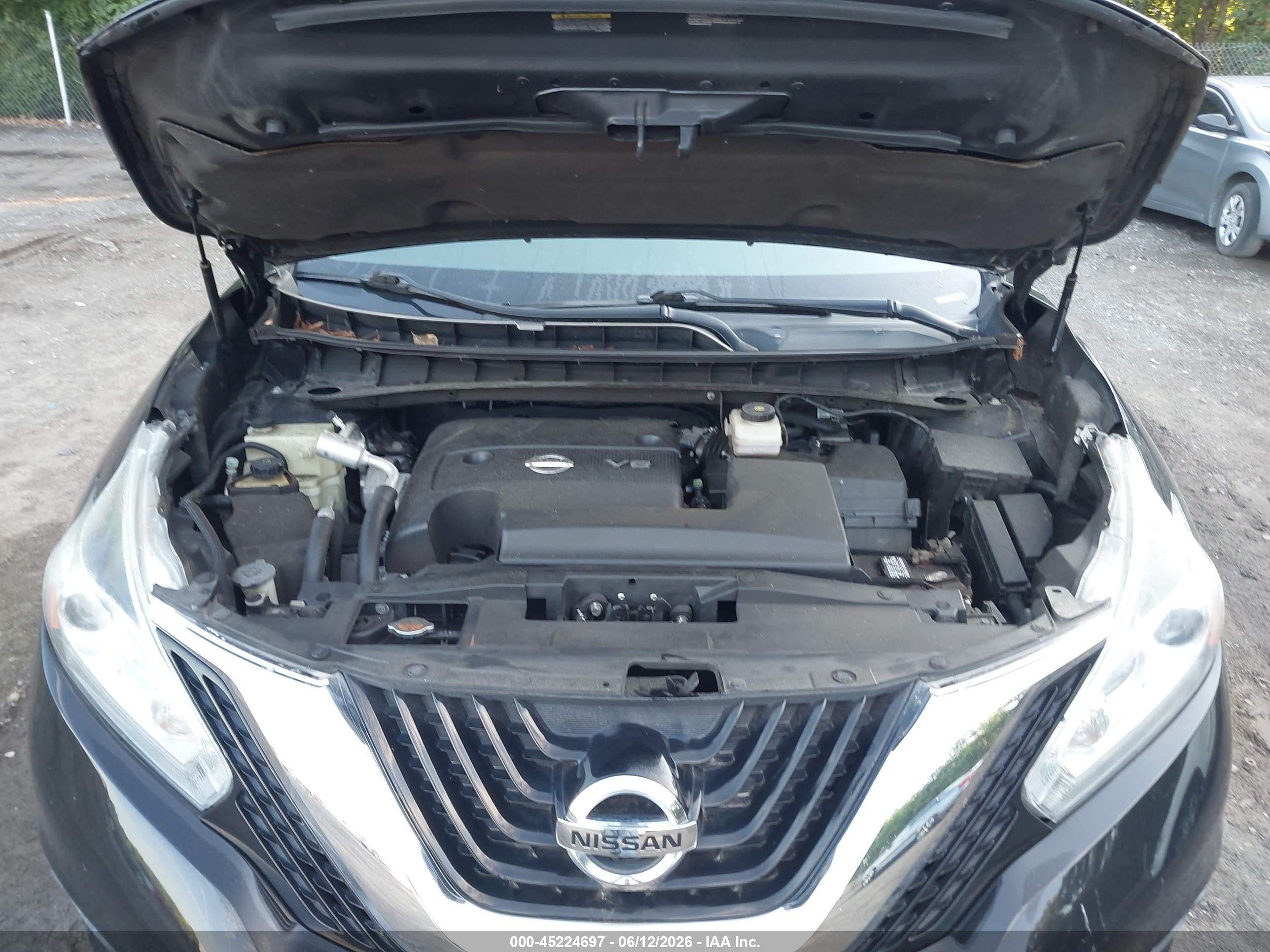 2015 Nissan Murano Platinum Черный vin: 5N1AZ2MH4FN251049