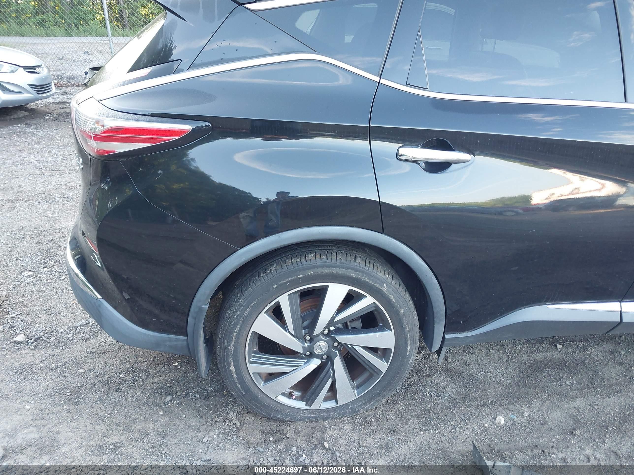 2015 Nissan Murano Platinum Черный vin: 5N1AZ2MH4FN251049