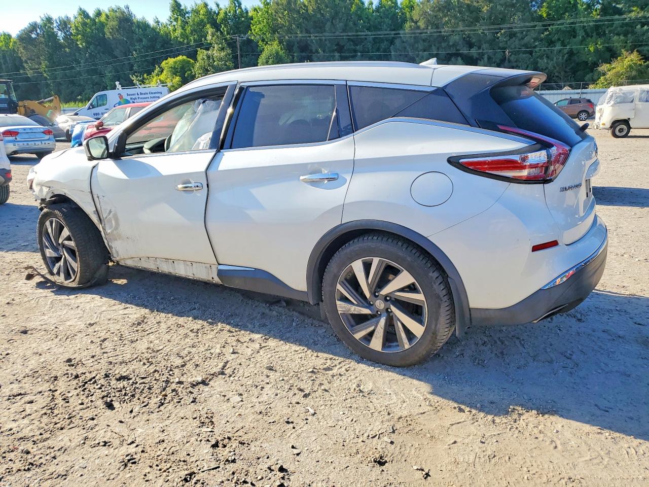 2015 Nissan Murano Platinum White vin: 5N1AZ2MH4FN253013