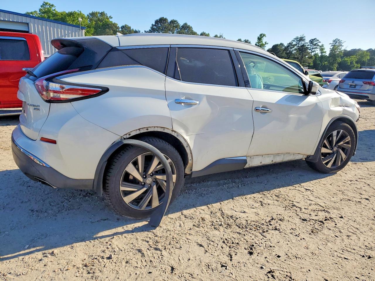 2015 Nissan Murano Platinum White vin: 5N1AZ2MH4FN253013