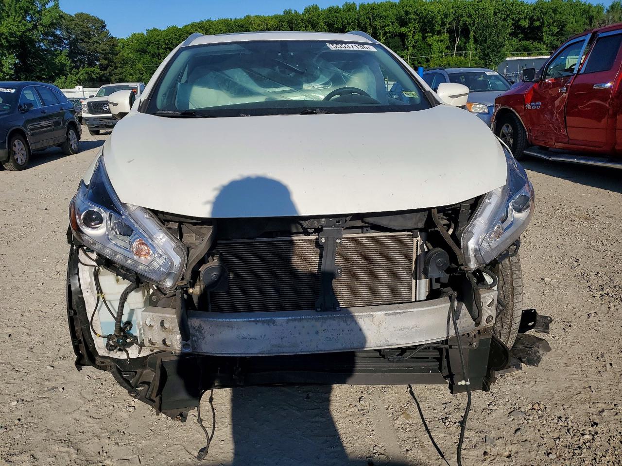 2015 Nissan Murano Platinum White vin: 5N1AZ2MH4FN253013